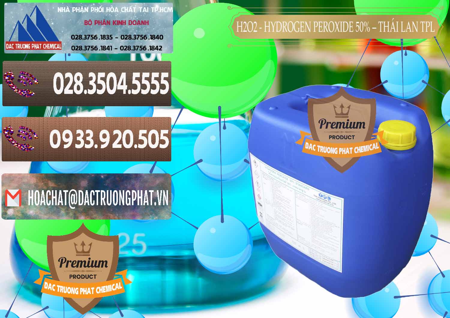 Đơn vị chuyên phân phối > bán hóa chất Nước Hydrogen Peroxide # Hydrogen Peroxide 50% TPL Thái Lan Thailand tại Cần Thơ Đơn vị bán và cung cấp H2O2 - Hydrogen Peroxide 50% Thái Lan TPL - 0076 - Nơi phân phối _ nhập khẩu hóa chất tại TP.HCM - hoachatviet.net