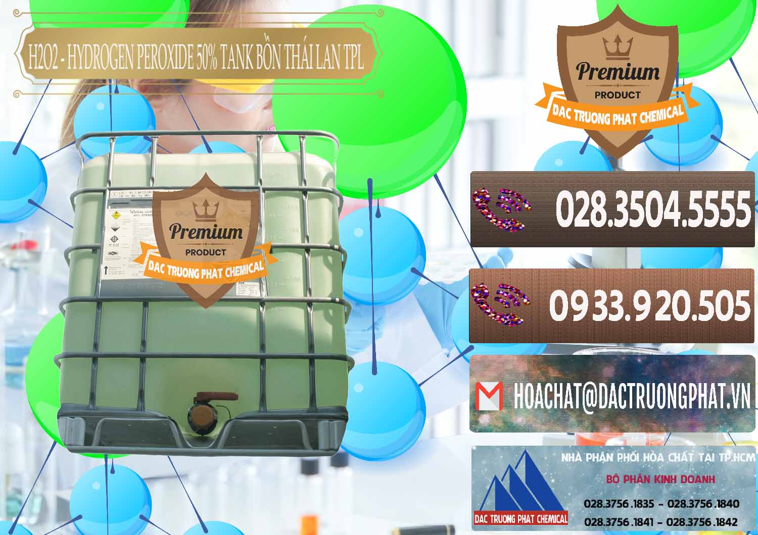 Đơn vị chuyên bán _ cung ứng H2O2 - Hydrogen Peroxide 50% Tank IBC Bồn Thái Lan TPL - 0073 - Nơi chuyên bán & phân phối hóa chất tại TP.HCM - hoachatviet.net