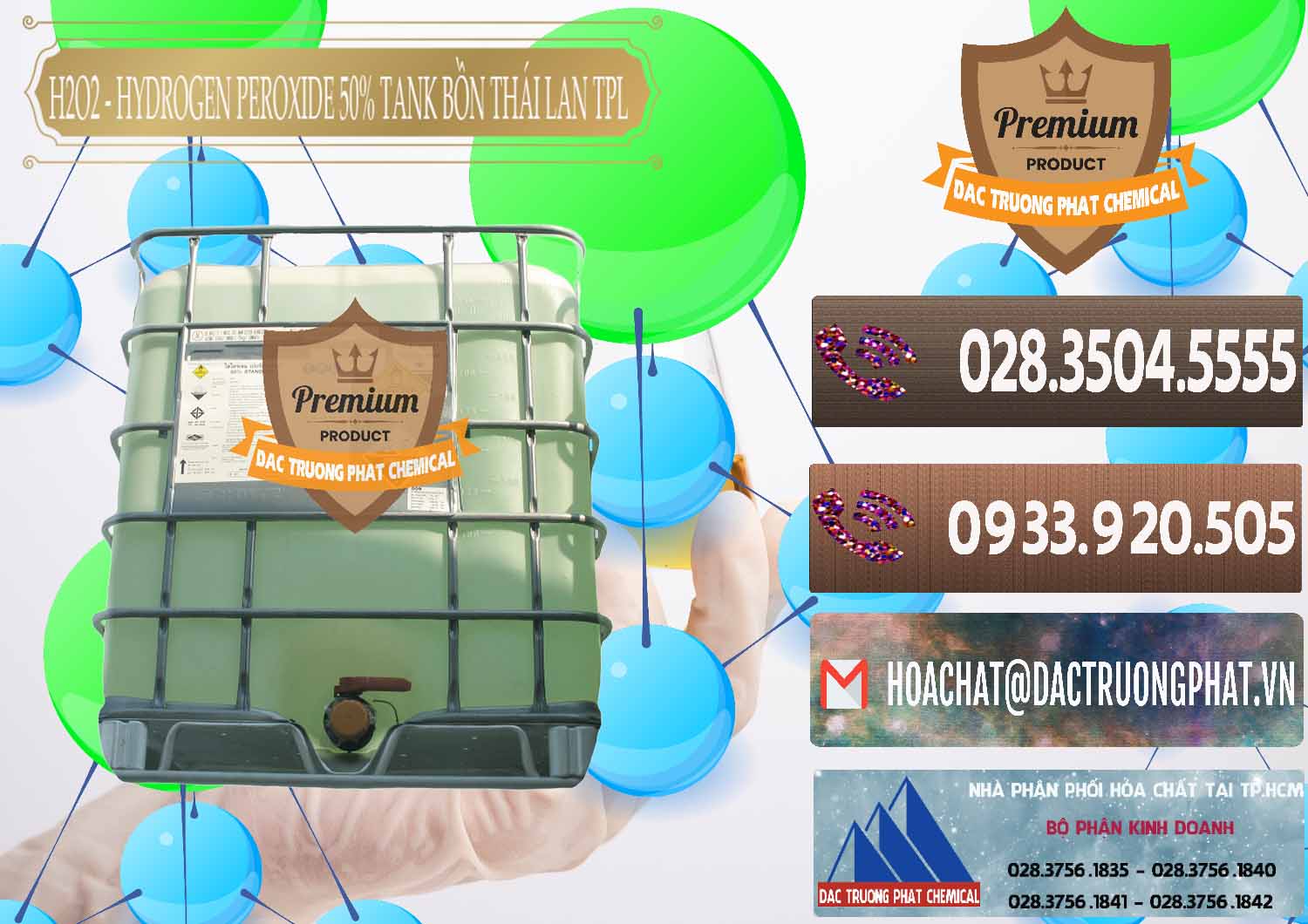 Cty chuyên phân phối * bán H2O2 ß Hydrogen Dioxide Dạng Nước 50% Tank IBC Bồn Thái Lan TPL Đơn vị chuyên cung ứng _ bán H2O2 - Hydrogen Peroxide 50% Tank IBC Bồn Thái Lan TPL - 0073 - Nơi chuyên cung cấp ( bán ) hóa chất tại TP.HCM - hoachatviet.net
