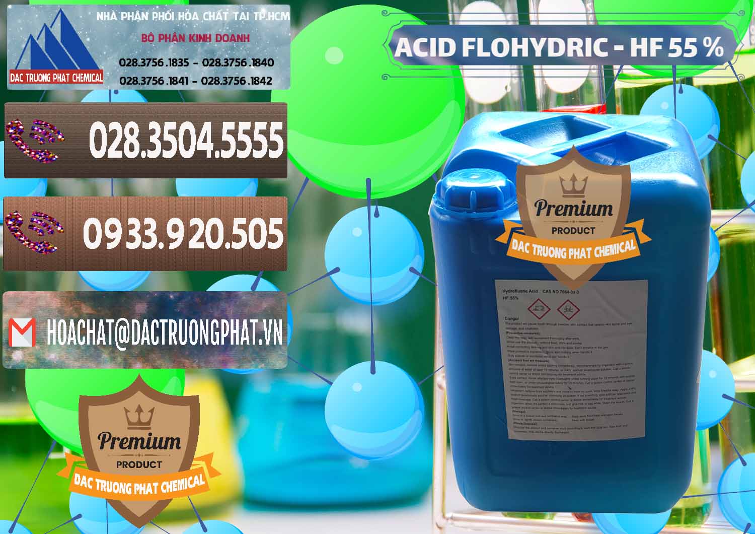 Công ty chuyên bán _ cung ứng Axit HF - Acid HF 55% Can Xanh Trung Quốc China - 0080 - Đơn vị nhập khẩu & phân phối hóa chất tại TP.HCM - hoachatviet.net