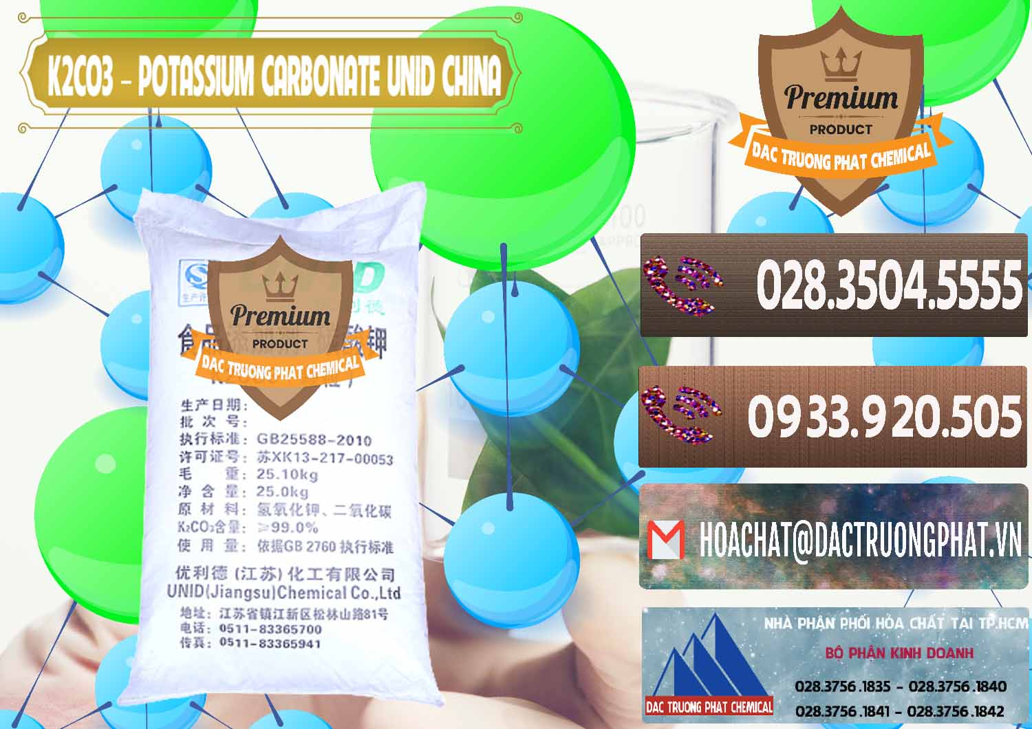 Đơn vị chuyên bán ( phân phối ) K2Co3 – Potassium Carbonate UNID Trung Quốc China - 0475 - Cty chuyên cung ứng và phân phối hóa chất tại TP.HCM - hoachatviet.net