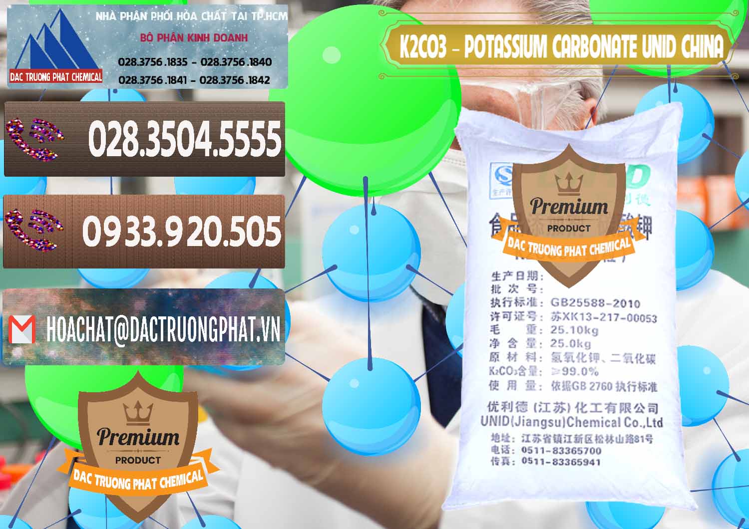 Công ty phân phối & bán K2Co3 – Potassium Carbonate UNID Trung Quốc China - 0475 - Nơi chuyên phân phối ( bán ) hóa chất tại TP.HCM - hoachatviet.net