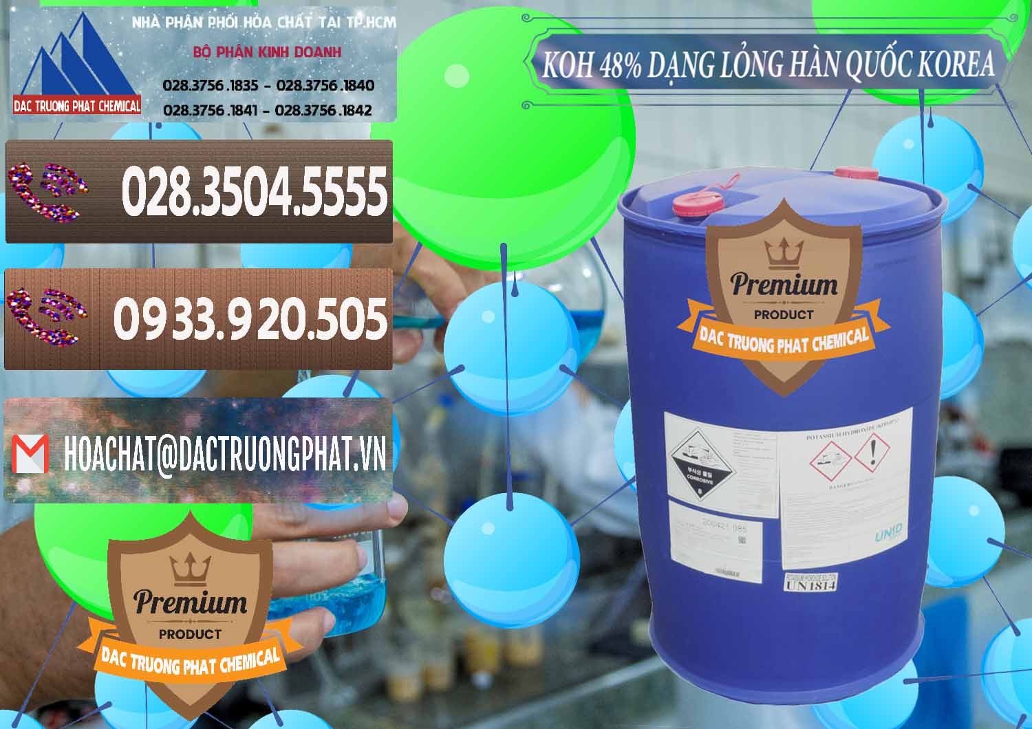Nơi cung cấp ( bán ) KOH Dạng Nước – Potassium Hydroxide Lỏng 48% Hàn Quốc Korea - 0293 - Chuyên bán - cung cấp hóa chất tại TP.HCM - hoachatviet.net