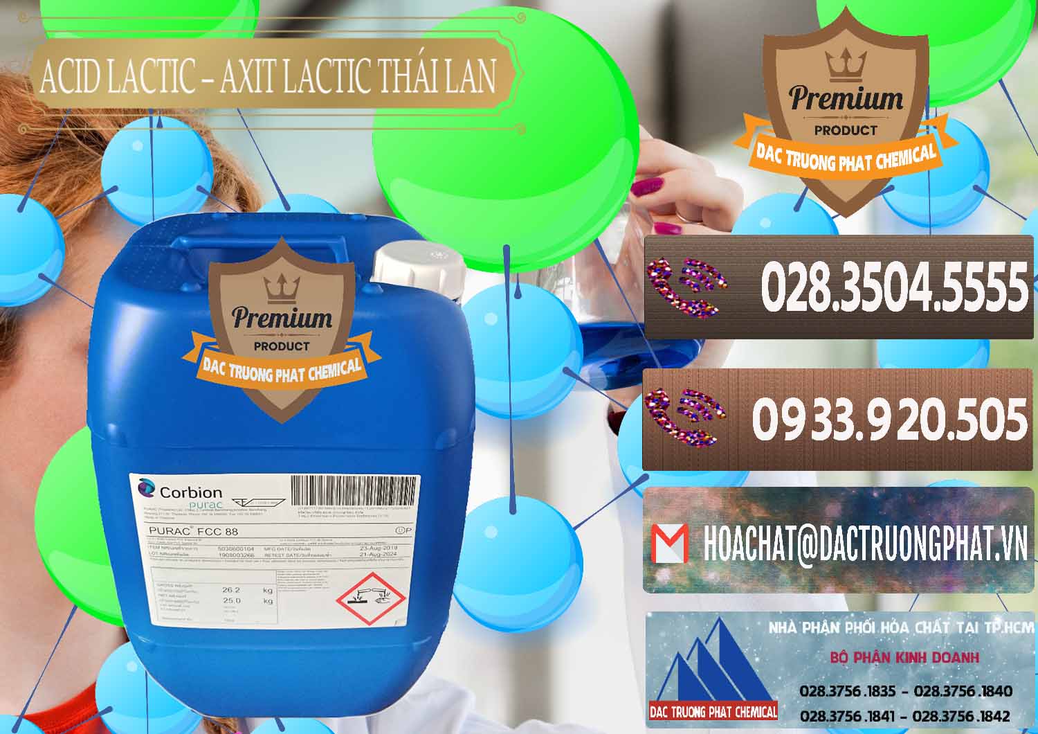 Nơi bán và cung ứng Acid Lactic – Axit Lactic Thái Lan Purac FCC 88 - 0012 - Phân phối _ cung ứng hóa chất tại TP.HCM - hoachatviet.net