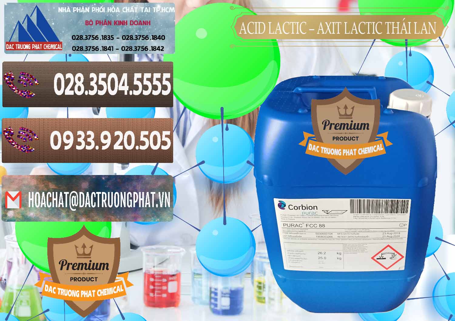 Cty chuyên phân phối và bán Acid Lactic – Axit Lactic Thái Lan Purac FCC 88 - 0012 - Công ty chuyên phân phối ( cung ứng ) hóa chất tại TP.HCM - hoachatviet.net