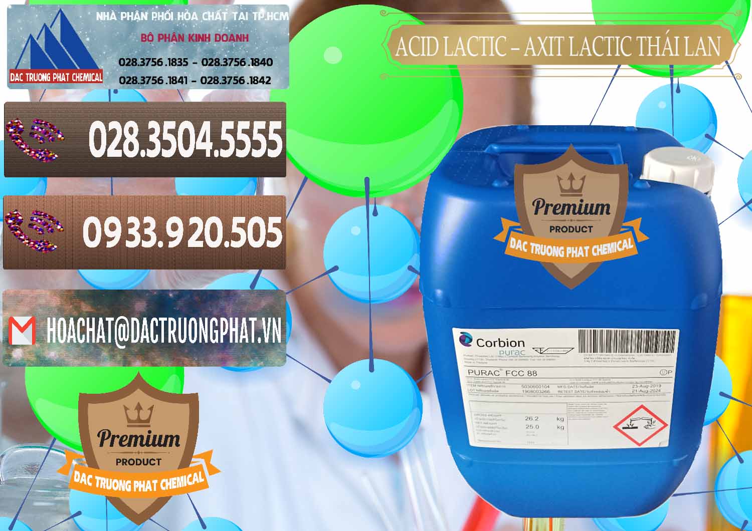 Cty chuyên phân phối _ bán Acid Lactic – Axit Lactic Thái Lan Purac FCC 88 - 0012 - Cty cung cấp - nhập khẩu hóa chất tại TP.HCM - hoachatviet.net