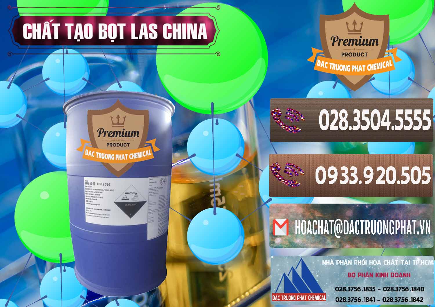 Nơi cung ứng & bán Chất tạo bọt Las Trung Quốc China - 0451 - Cty cung cấp _ kinh doanh hóa chất tại TP.HCM - hoachatviet.net