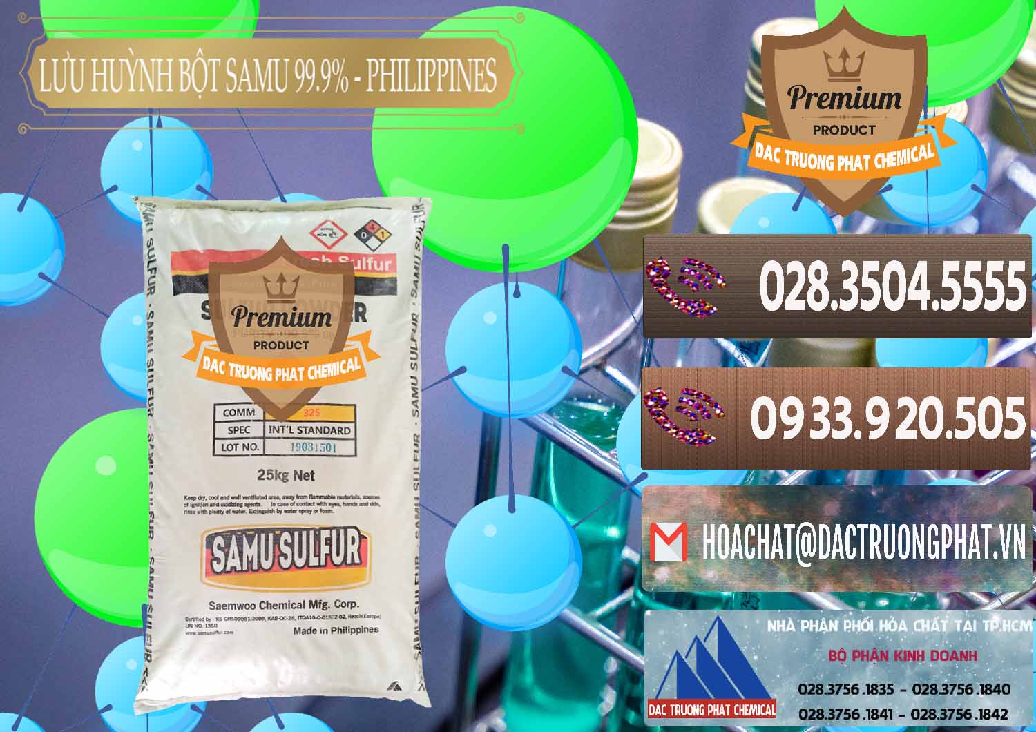 Cty chuyên bán ( cung cấp ) Lưu huỳnh Bột - Sulfur Powder Samu Philippines - 0201 - Nơi chuyên kinh doanh _ phân phối hóa chất tại TP.HCM - hoachatviet.net