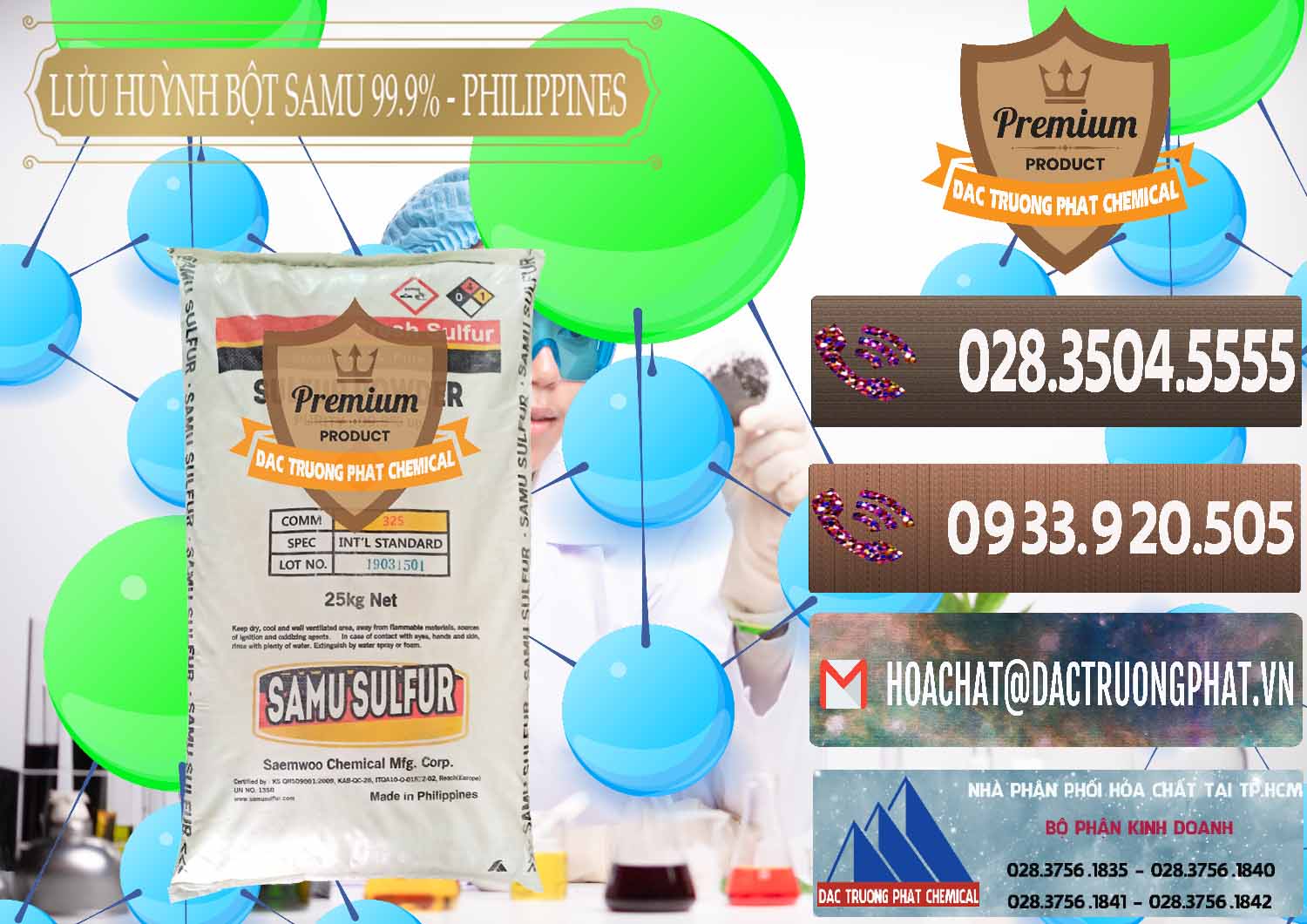 Công ty kinh doanh và bán Lưu huỳnh Bột - Sulfur Powder Samu Philippines - 0201 - Phân phối & cung cấp hóa chất tại TP.HCM - hoachatviet.net
