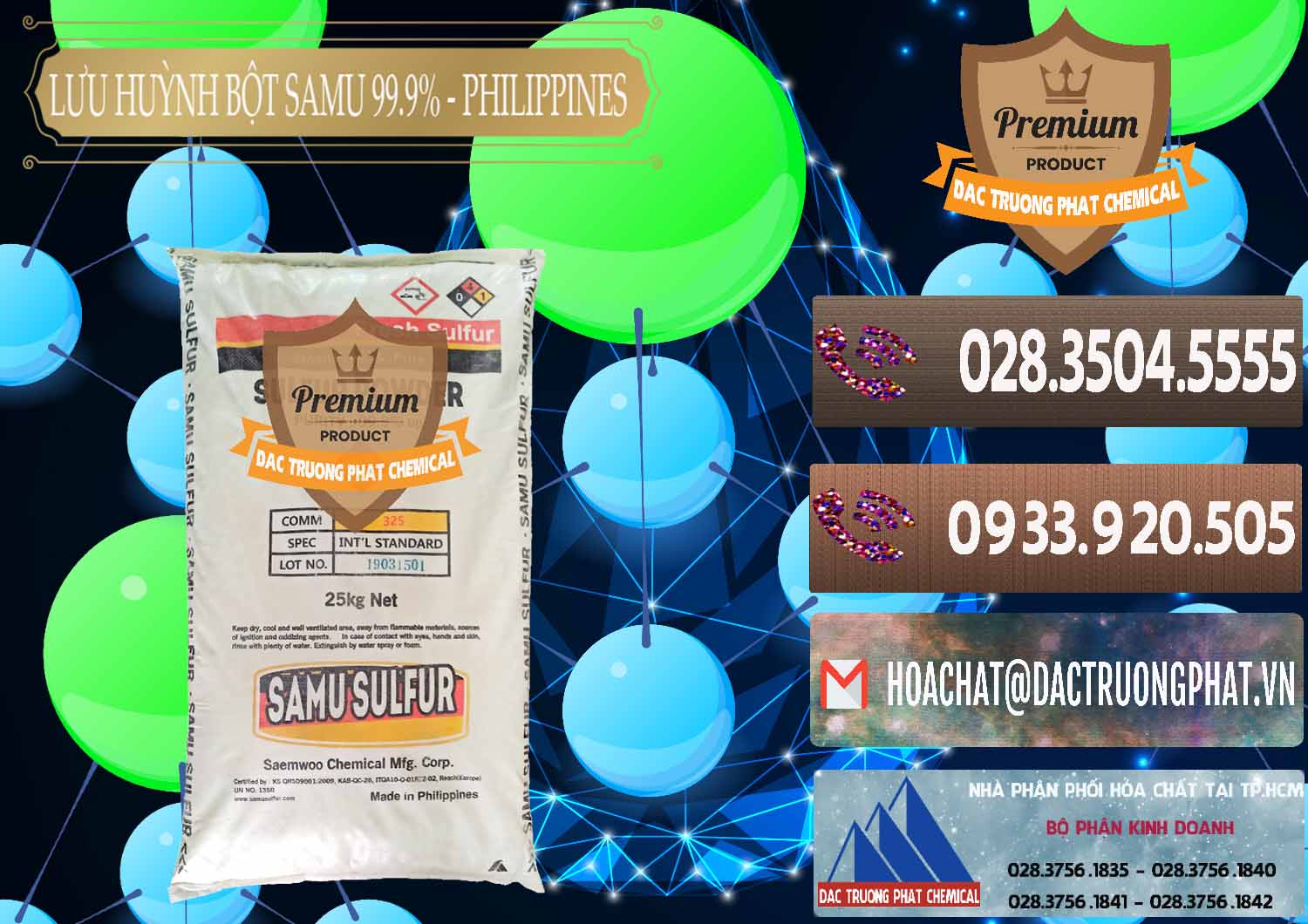 Cty chuyên cung cấp và bán Lưu huỳnh Bột - Sulfur Powder Samu Philippines - 0201 - Phân phối - cung cấp hóa chất tại TP.HCM - hoachatviet.net