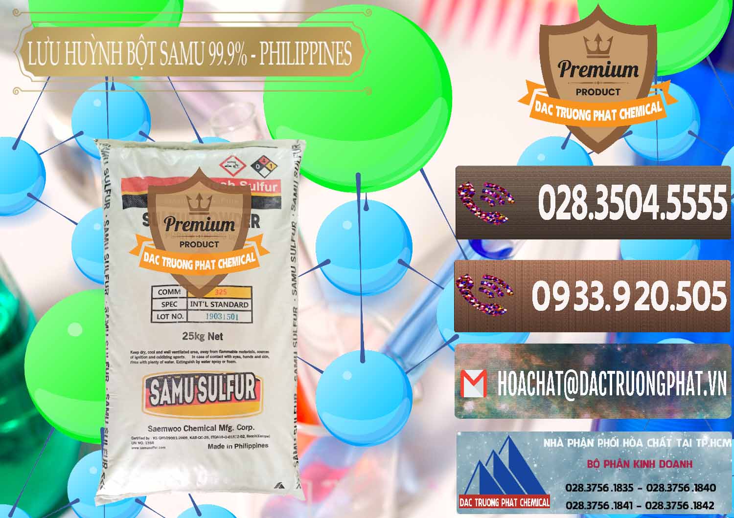 Đơn vị chuyên bán & phân phối Lưu huỳnh Bột - Sulfur Powder Samu Philippines - 0201 - Nơi chuyên phân phối và bán hóa chất tại TP.HCM - hoachatviet.net