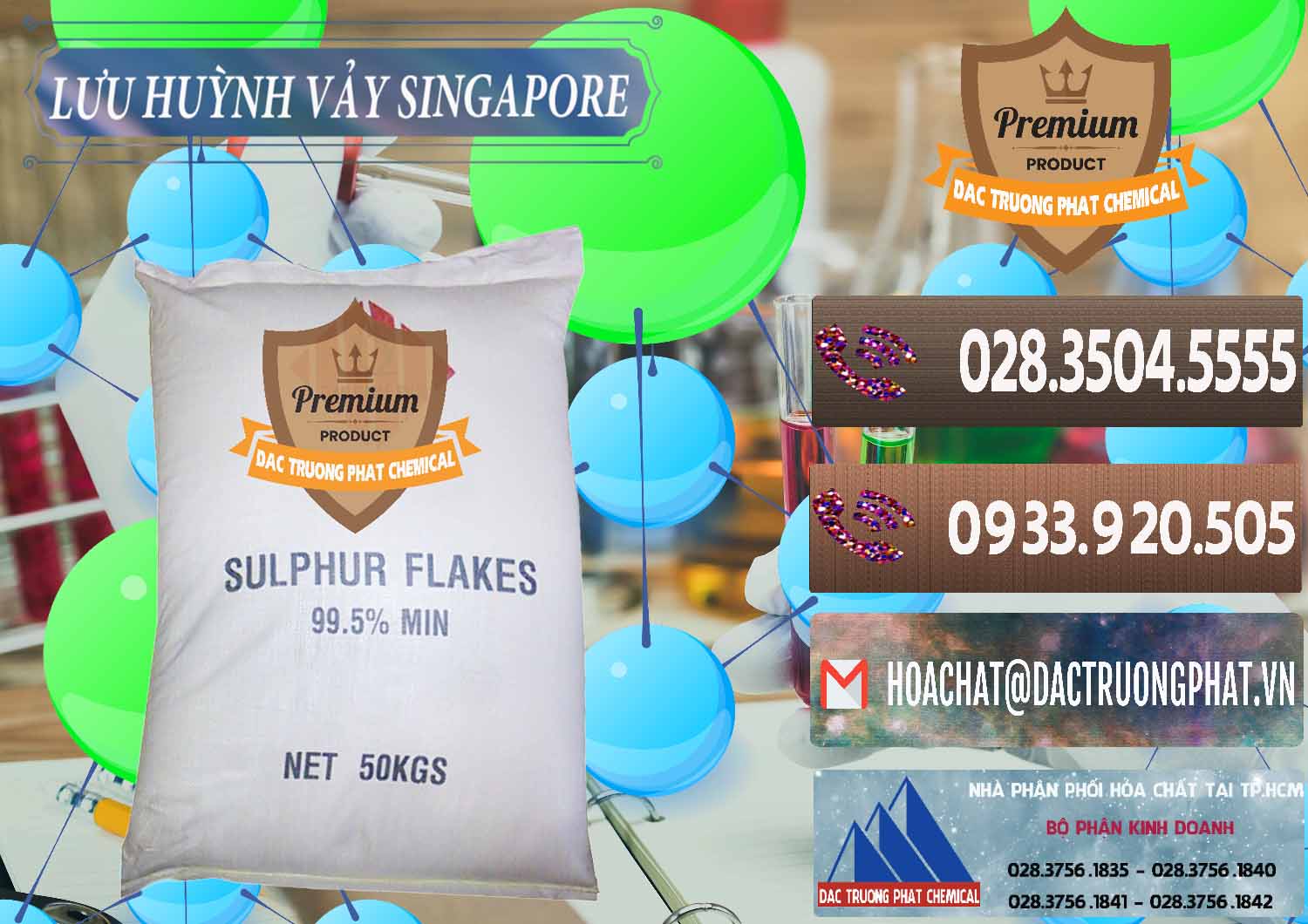 Nơi cung ứng - bán Lưu huỳnh Vảy - Sulfur Flakes Singapore - 0346 - Nhà phân phối ( nhập khẩu ) hóa chất tại TP.HCM - hoachatviet.net