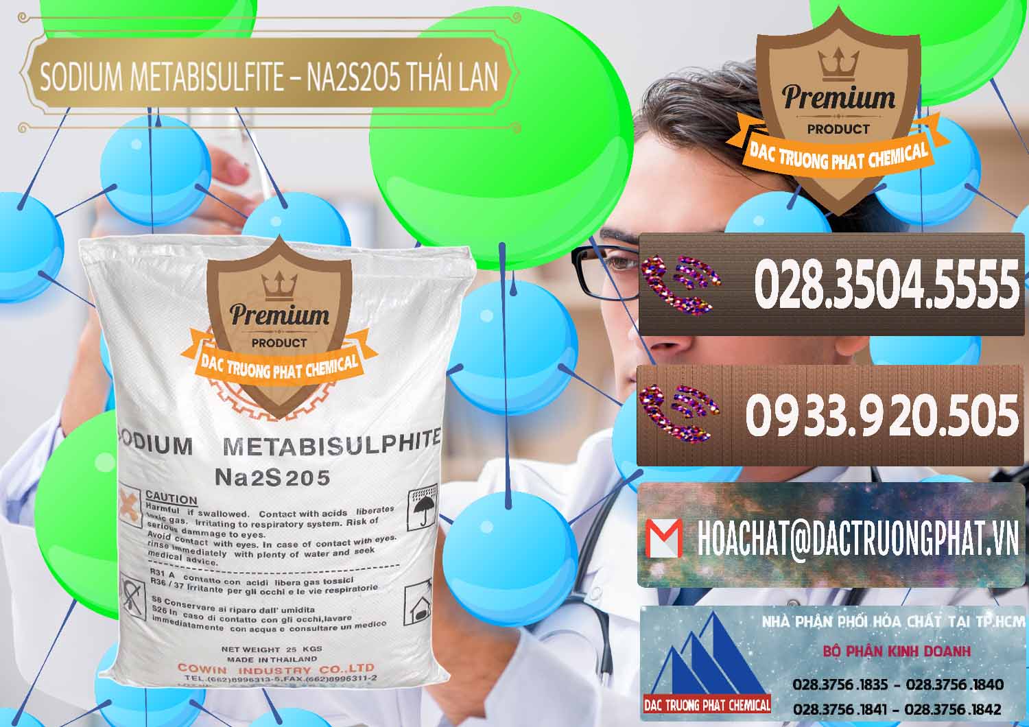 Đơn vị cung cấp - bán Sodium Metabisulfite - NA2S2O5 Thái Lan Cowin - 0145 - Nơi phân phối ( cung cấp ) hóa chất tại TP.HCM - hoachatviet.net