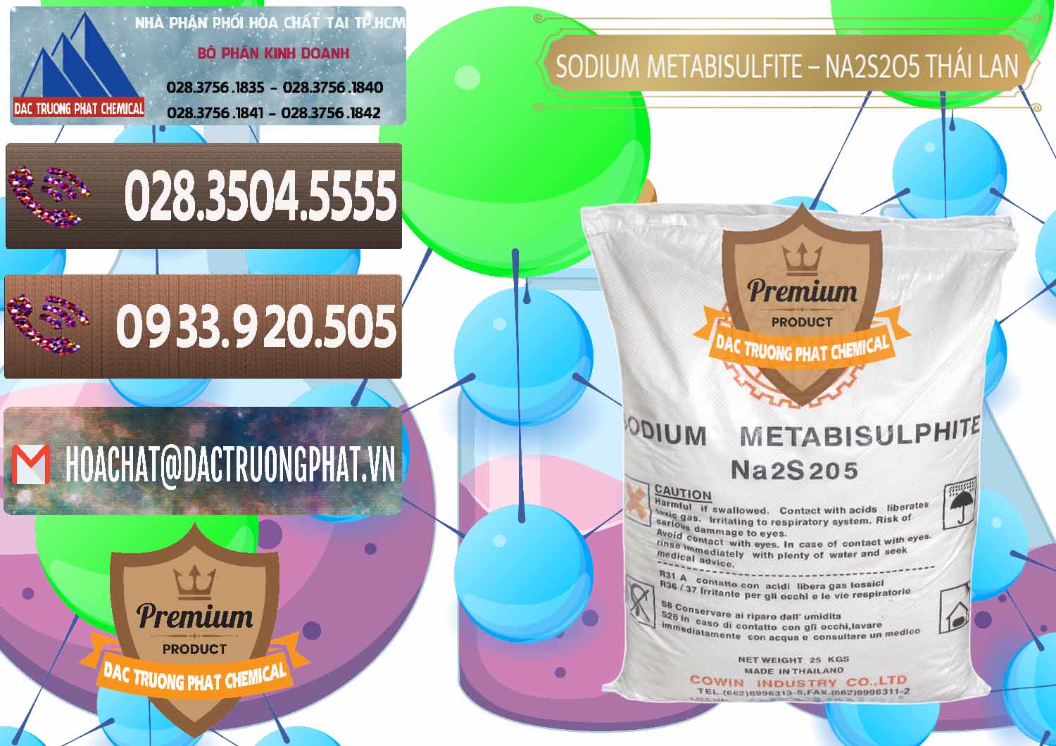 Nơi chuyên kinh doanh - bán Sodium Metabisulfite - NA2S2O5 Thái Lan Cowin - 0145 - Đơn vị chuyên kinh doanh & phân phối hóa chất tại TP.HCM - hoachatviet.net