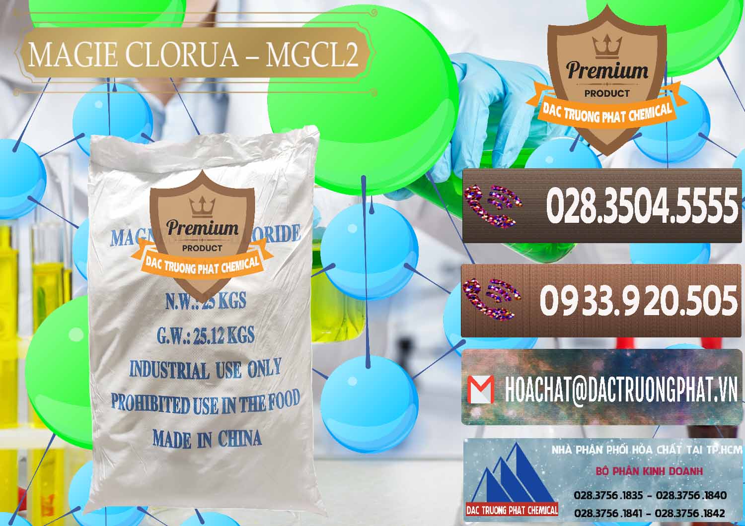 Cung ứng - bán Magie Clorua – MGCL2 96% Dạng Vảy Trung Quốc China - 0091 - Cty chuyên bán ( phân phối ) hóa chất tại TP.HCM - hoachatviet.net