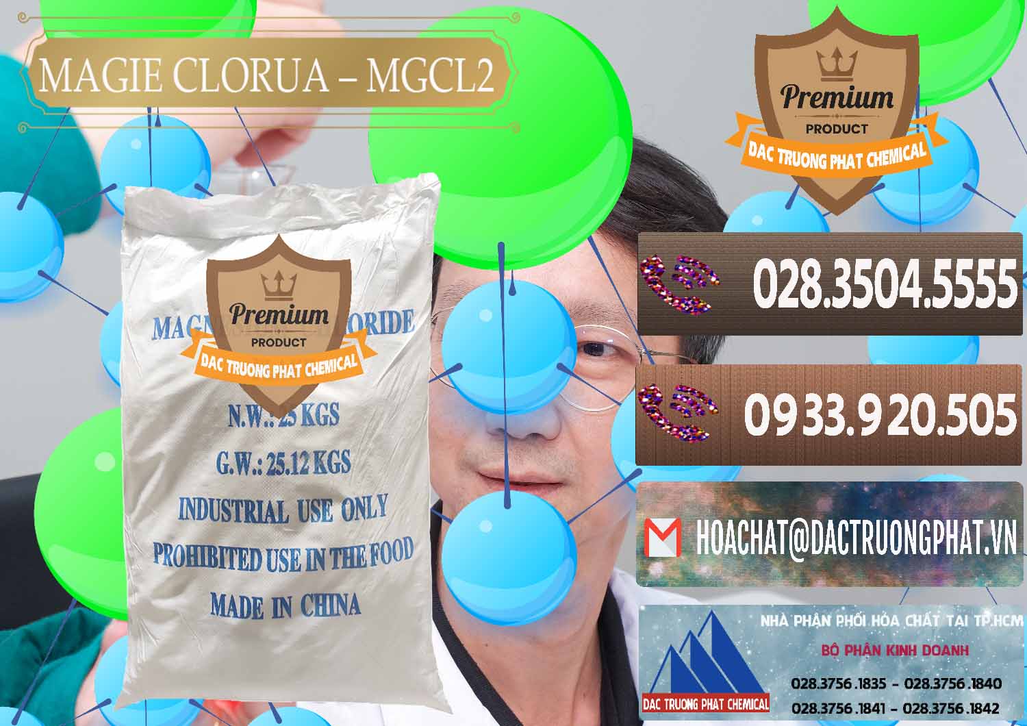Công ty chuyên nhập khẩu & bán Magie Clorua – MGCL2 96% Dạng Vảy Trung Quốc China - 0091 - Công ty kinh doanh và phân phối hóa chất tại TP.HCM - hoachatviet.net