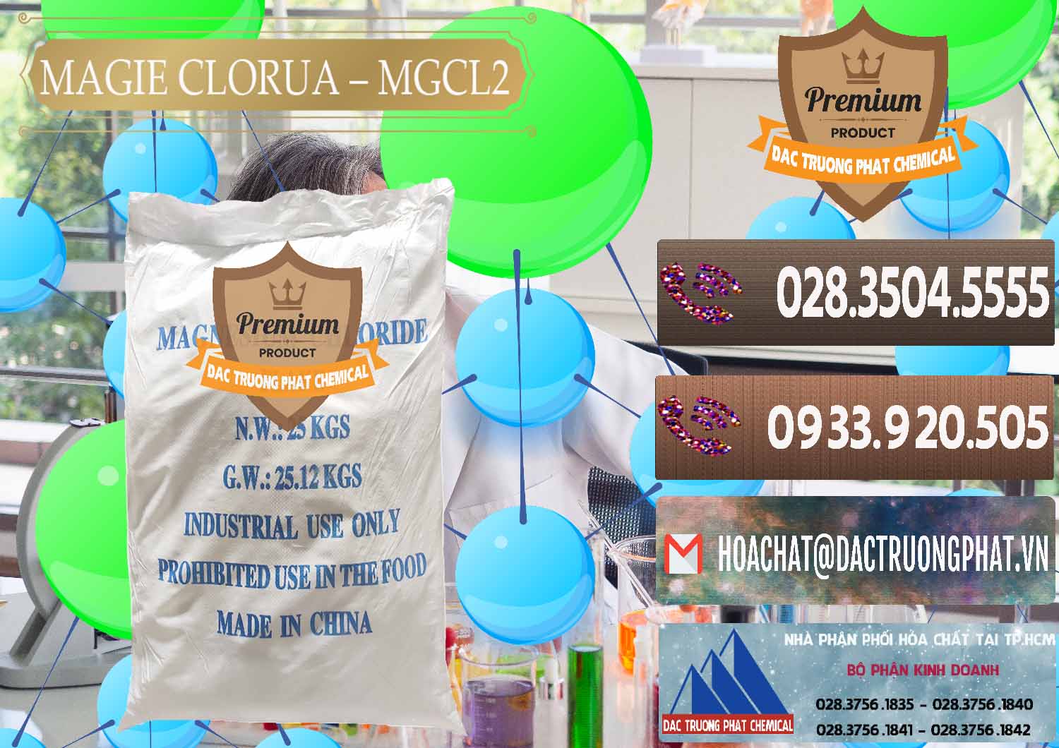 Nơi chuyên bán - phân phối Magie Clorua – MGCL2 96% Dạng Vảy Trung Quốc China - 0091 - Cty phân phối - nhập khẩu hóa chất tại TP.HCM - hoachatviet.net
