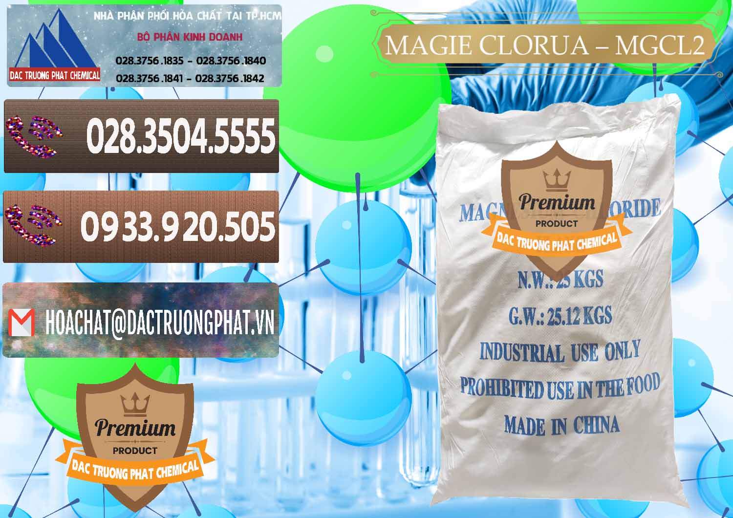 Nơi chuyên bán ( cung ứng ) Magie Clorua – MGCL2 96% Dạng Vảy Trung Quốc China - 0091 - Cty chuyên cung ứng & phân phối hóa chất tại TP.HCM - hoachatviet.net