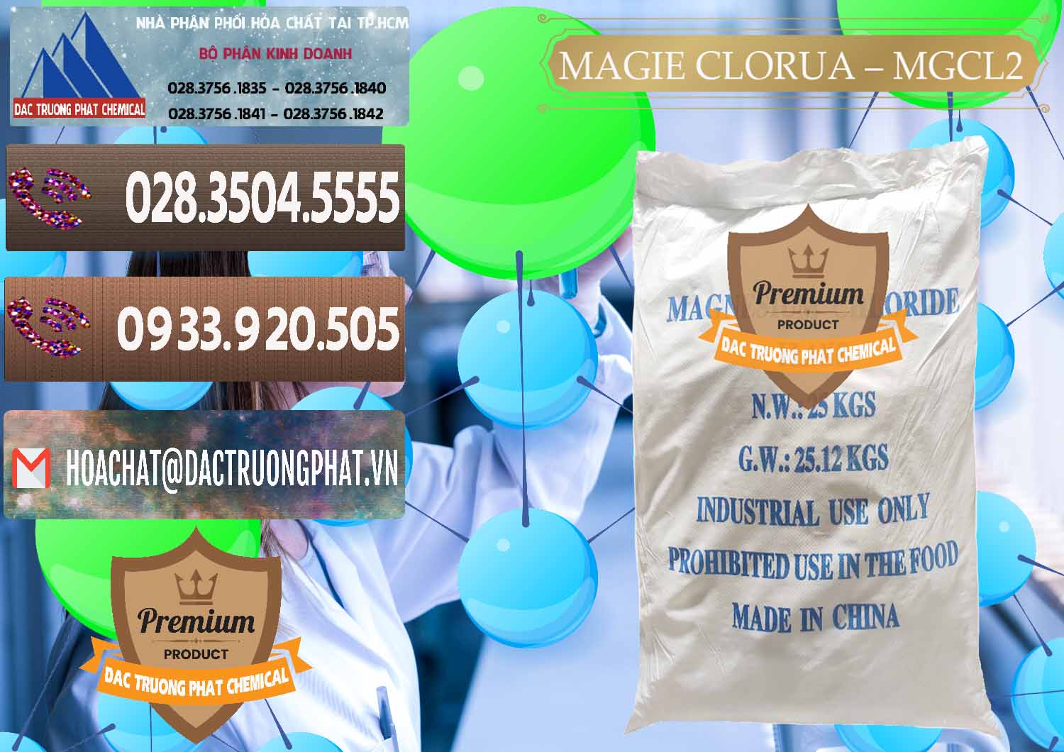 Nơi bán & cung cấp Magie Clorua – MGCL2 96% Dạng Vảy Trung Quốc China - 0091 - Công ty chuyên phân phối ( bán ) hóa chất tại TP.HCM - hoachatviet.net
