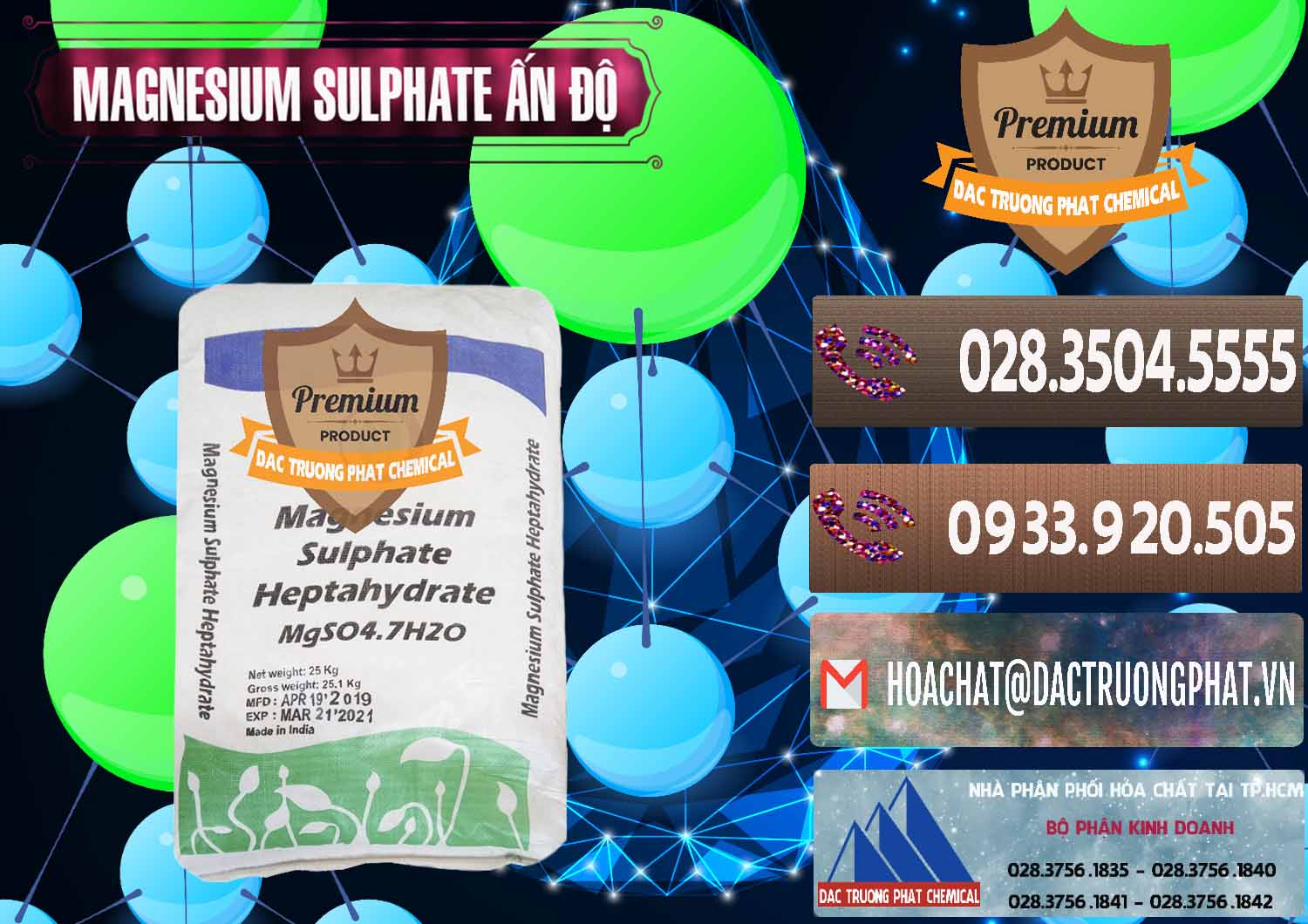 Cty bán ( cung ứng ) MGSO4.7H2O – Magnesium Sulphate Heptahydrate Ấn Độ India - 0362 - Cty nhập khẩu & phân phối hóa chất tại TP.HCM - hoachatviet.net