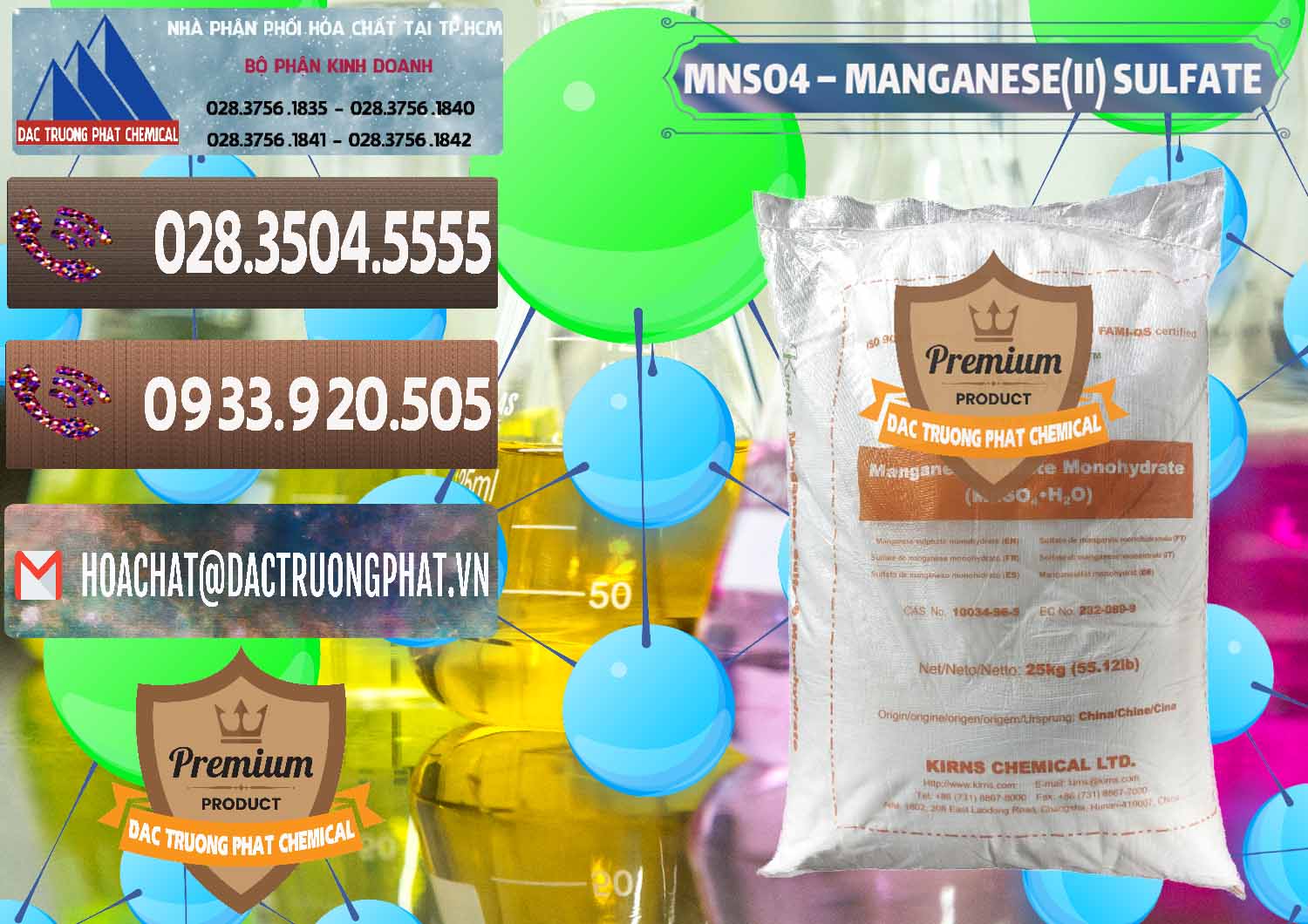Công ty chuyên bán và cung ứng MNSO4 – Manganese (II) Sulfate Kirns Trung Quốc China - 0095 - Phân phối và cung cấp hóa chất tại TP.HCM - hoachatviet.net