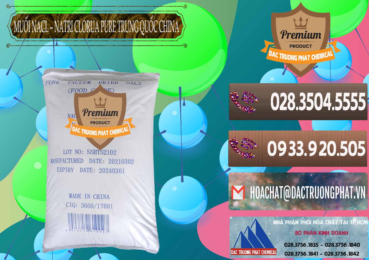 Chuyên cung ứng - bán Muối NaCL – Sodium Chloride Pure Trung Quốc China - 0230 - Phân phối ( nhập khẩu ) hóa chất tại TP.HCM - hoachatviet.net