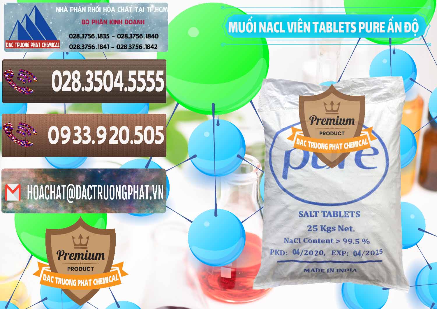Công ty cung ứng - bán Muối NaCL – Sodium Chloride Dạng Viên Tablets Pure Ấn Độ India - 0294 - Chuyên phân phối ( bán ) hóa chất tại TP.HCM - hoachatviet.net