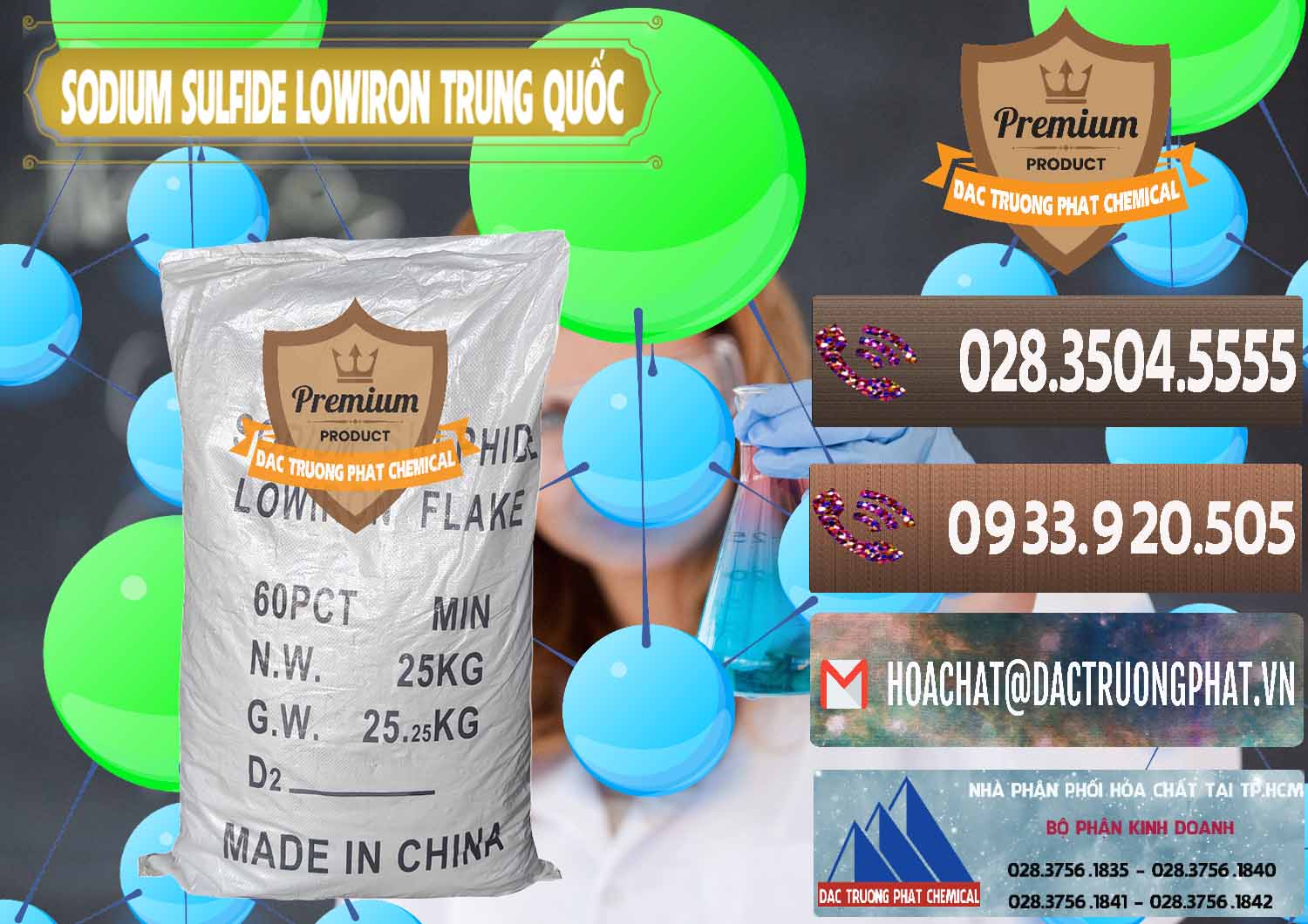 Cung cấp - bán Sodium Sulfide NA2S – Đá Thối Lowiron Trung Quốc China - 0227 - Đơn vị chuyên cung cấp và kinh doanh hóa chất tại TP.HCM - hoachatviet.net