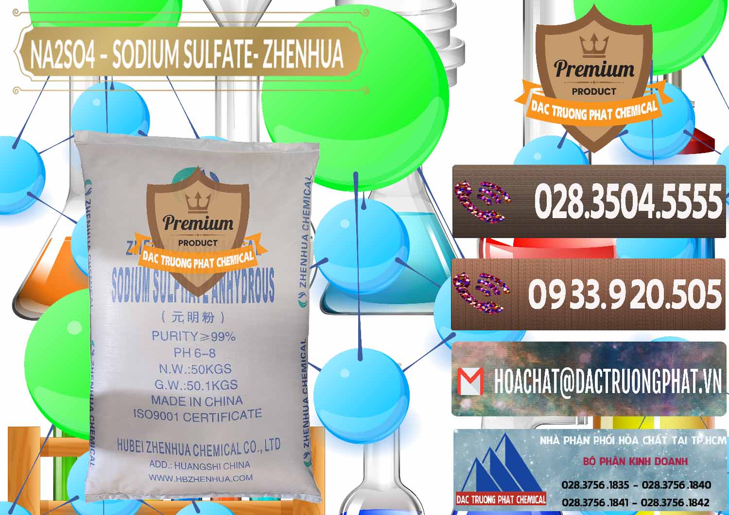 Chuyên nhập khẩu và bán Sodium Sulphate - Muối Sunfat Na2SO4 Zhenhua Trung Quốc China - 0101 - Kinh doanh và cung cấp hóa chất tại TP.HCM - hoachatviet.net