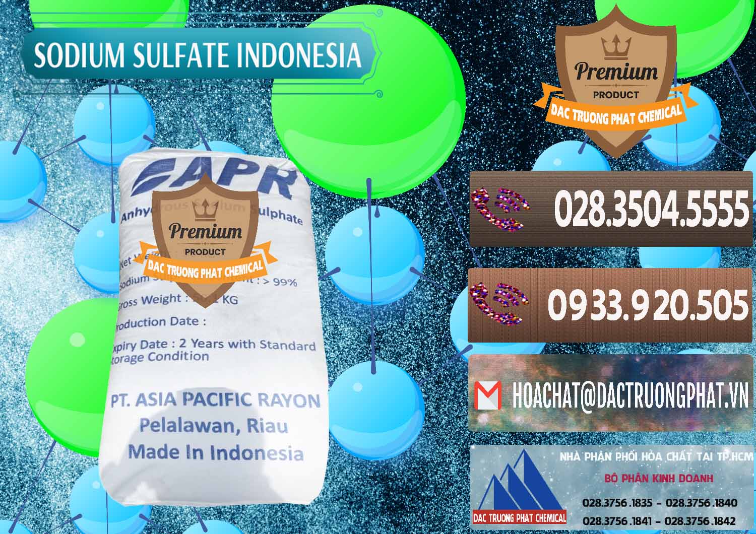 Cty chuyên bán & phân phối Sodium Sulphate - Muối Sunfat Na2SO4 APR Indonesia - 0460 - Nơi phân phối ( cung cấp ) hóa chất tại TP.HCM - hoachatviet.net