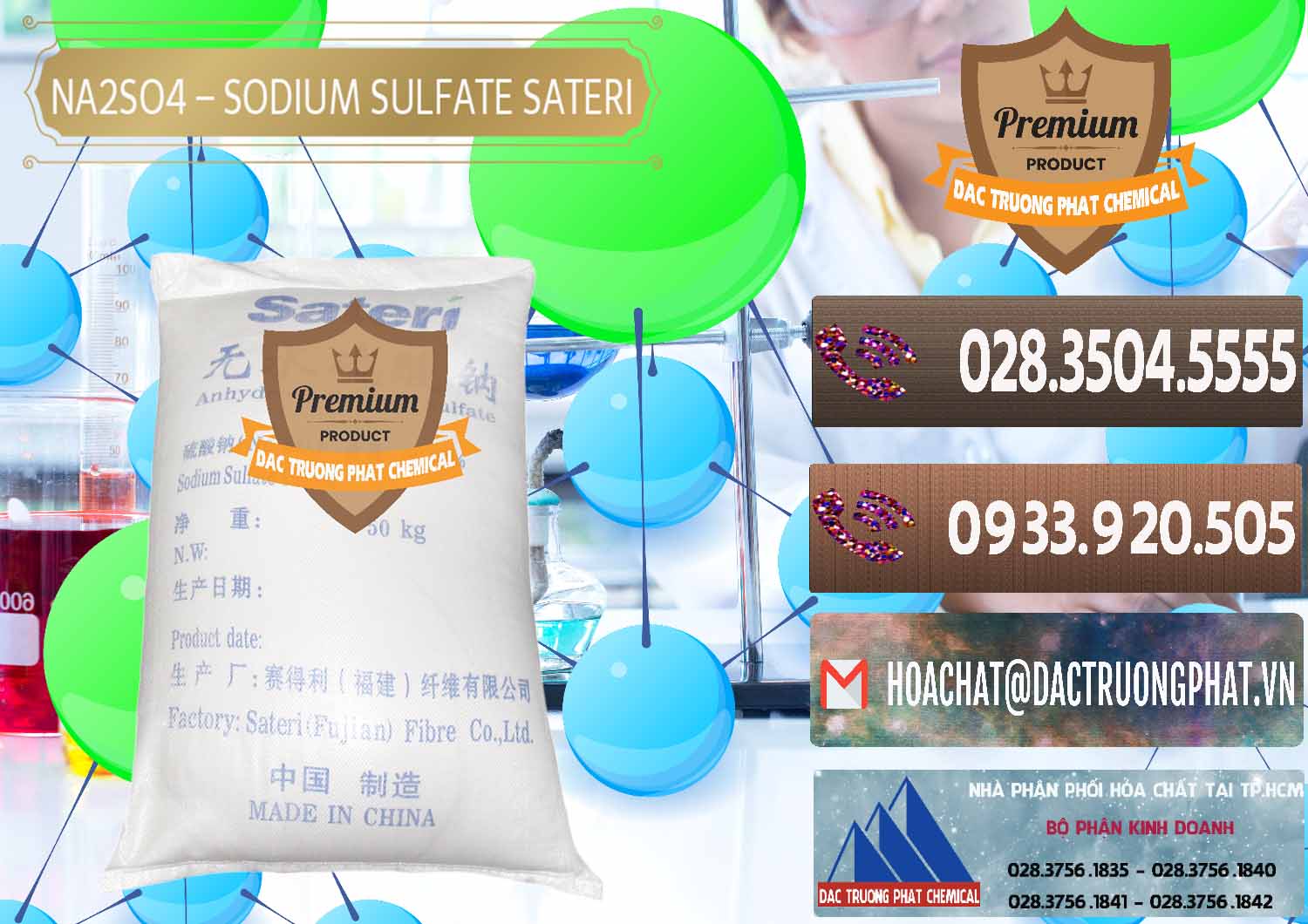 Cty nhập khẩu - bán Sodium Sulphate - Muối Sunfat Na2SO4 Sateri Trung Quốc China - 0100 - Nơi cung cấp ( nhập khẩu ) hóa chất tại TP.HCM - hoachatviet.net