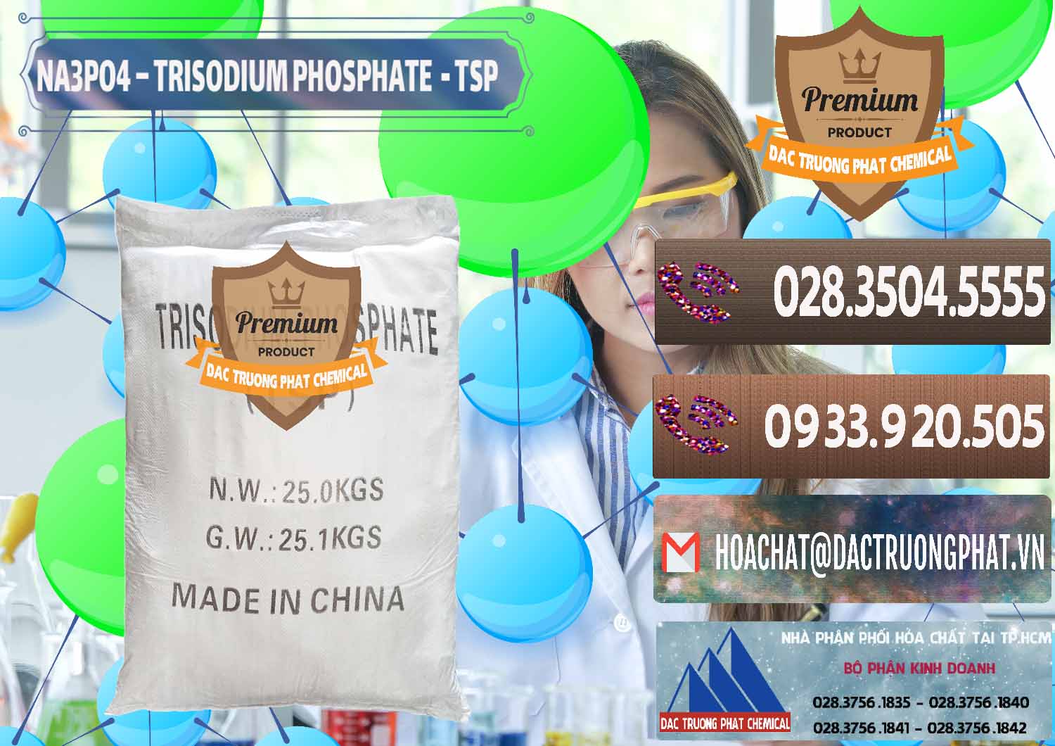 Nơi chuyên cung cấp - bán Na3PO4 – Trisodium Phosphate Trung Quốc China TSP - 0103 - Chuyên cung ứng ( phân phối ) hóa chất tại TP.HCM - hoachatviet.net