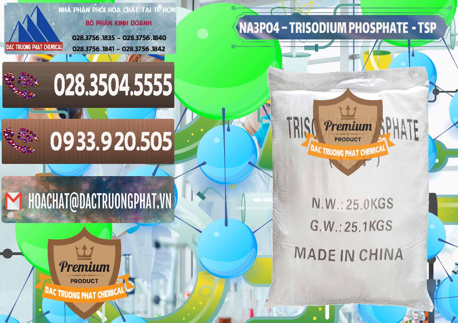 Nơi bán _ cung cấp Na3PO4 – Trisodium Phosphate Trung Quốc China TSP - 0103 - Cty chuyên phân phối ( kinh doanh ) hóa chất tại TP.HCM - hoachatviet.net