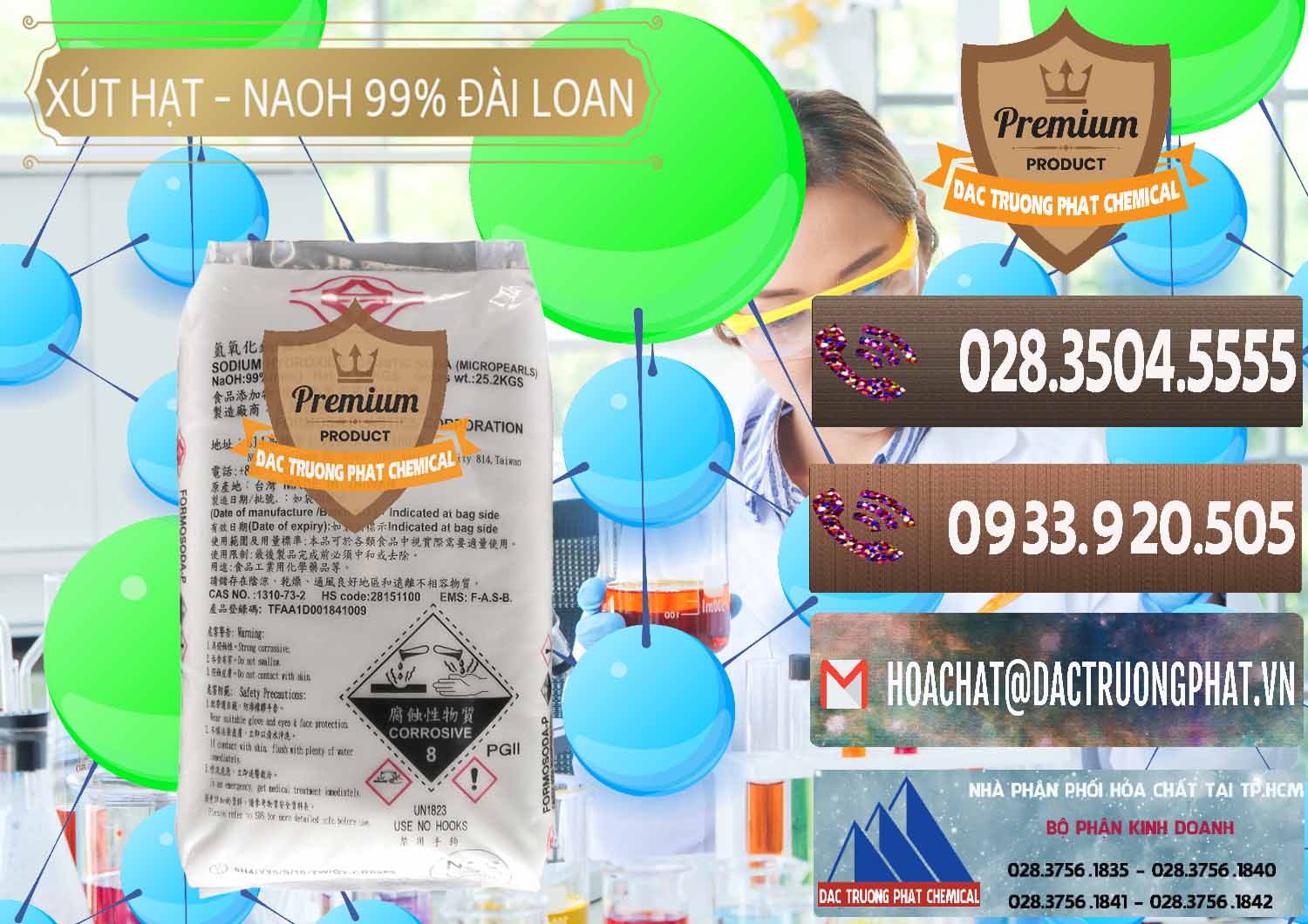 Đơn vị chuyên cung cấp _ bán Xút Hạt - NaOH Bột 99% Đài Loan Taiwan Formosa - 0167 - Đơn vị chuyên nhập khẩu & phân phối hóa chất tại TP.HCM - hoachatviet.net