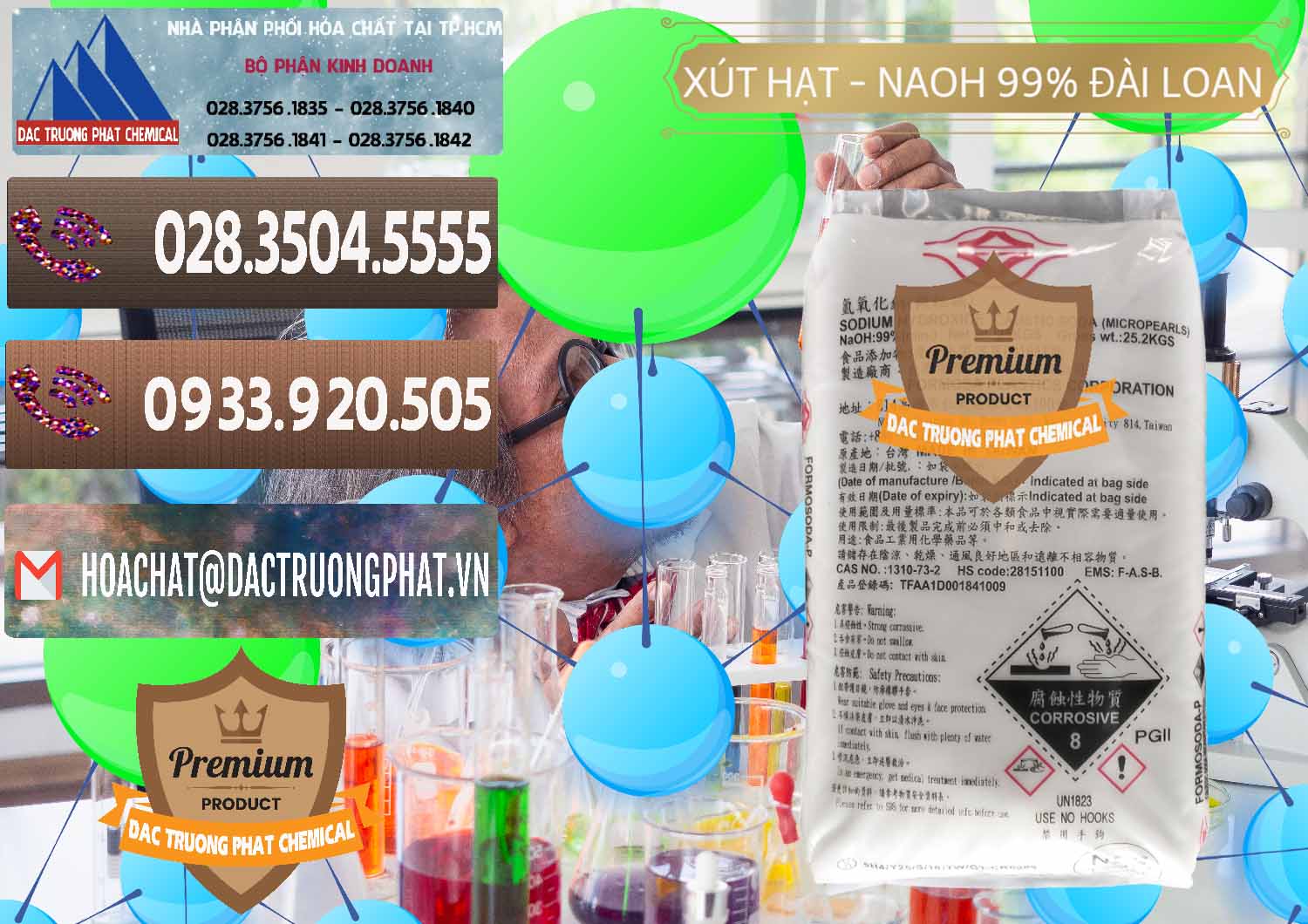 Nhà cung ứng ( bán ) Xút Hạt - NaOH Bột 99% Đài Loan Taiwan Formosa - 0167 - Cty cung cấp & kinh doanh hóa chất tại TP.HCM - hoachatviet.net