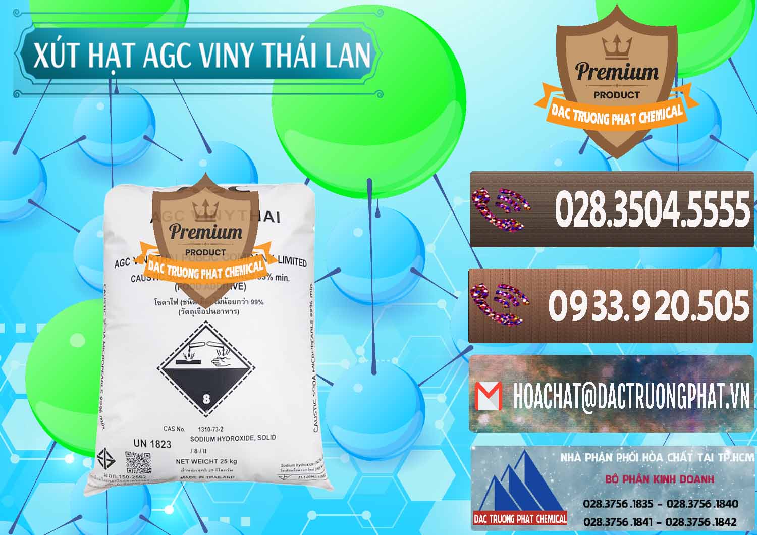 Công ty chuyên bán - cung cấp Xút Hạt - NaOH Bột 99% AGC Viny Thái Lan - 0399 - Phân phối - cung ứng hóa chất tại TP.HCM - hoachatviet.net