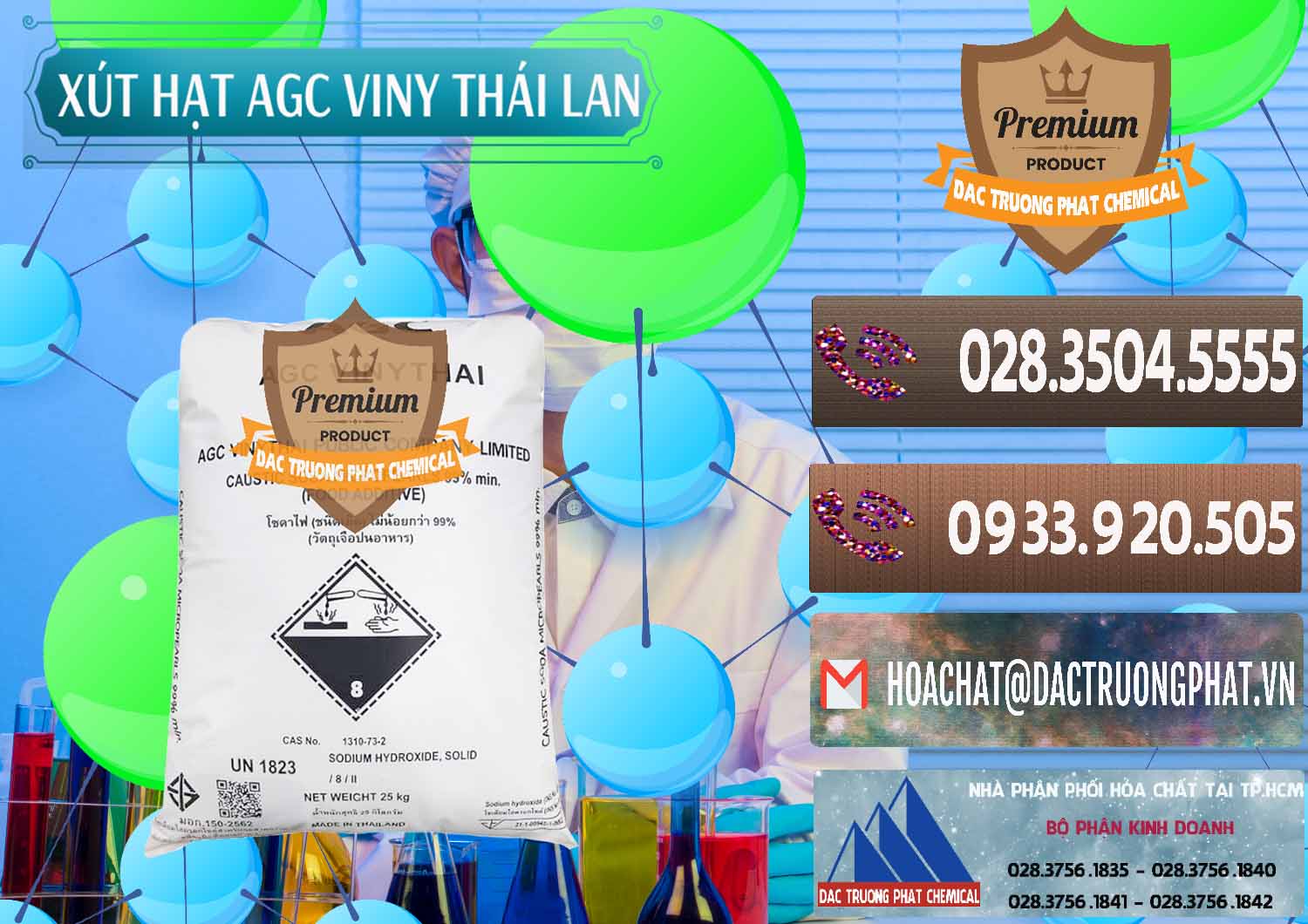 Công ty bán _ cung cấp Xút Hạt - NaOH Bột 99% AGC Viny Thái Lan - 0399 - Công ty nhập khẩu và cung cấp hóa chất tại TP.HCM - hoachatviet.net