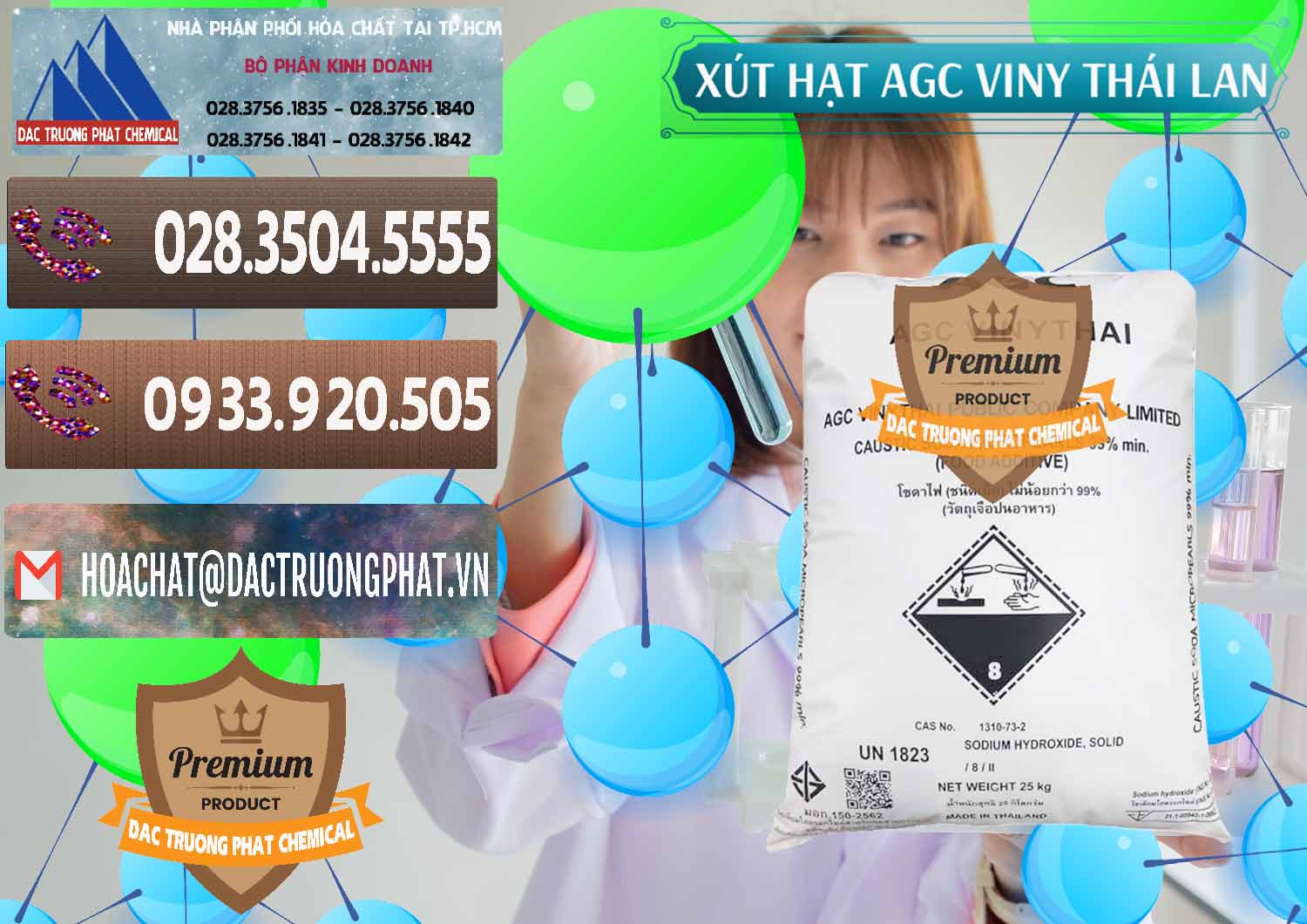 Cty cung cấp & bán Xút Hạt - NaOH Bột 99% AGC Viny Thái Lan - 0399 - Nhà phân phối - cung ứng hóa chất tại TP.HCM - hoachatviet.net