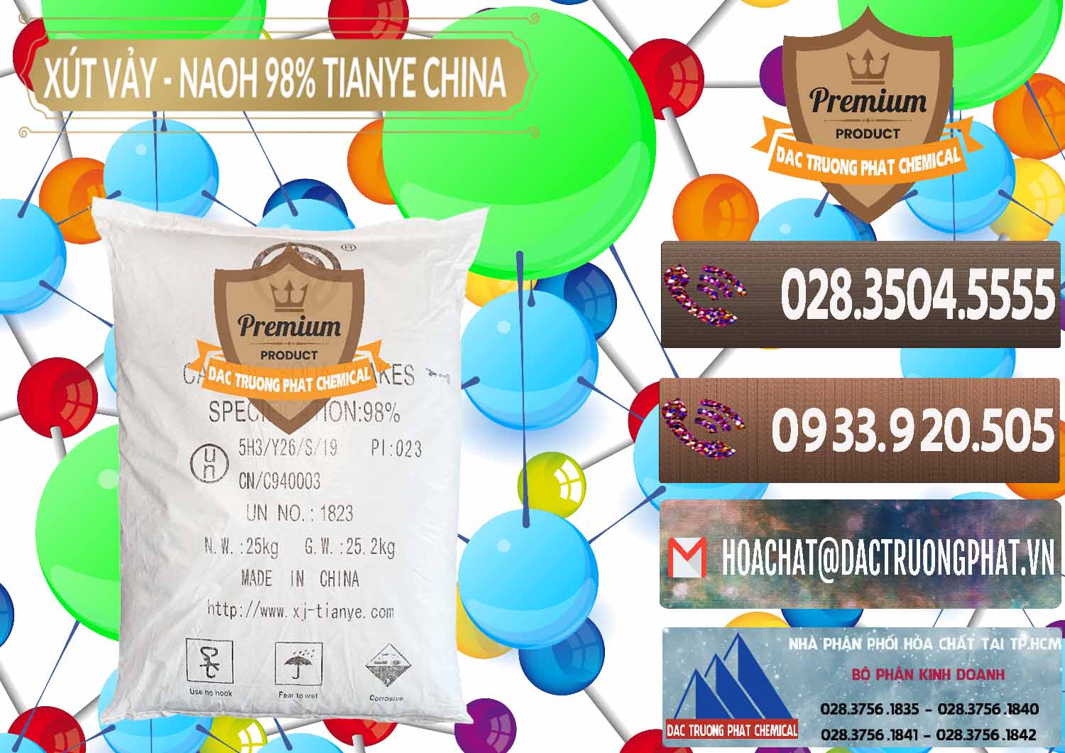 Cty chuyên cung cấp _ bán Xút Vảy - NaOH Vảy 98% Tianye Trung Quốc China - 0177 - Cty cung cấp - phân phối hóa chất tại TP.HCM - hoachatviet.net