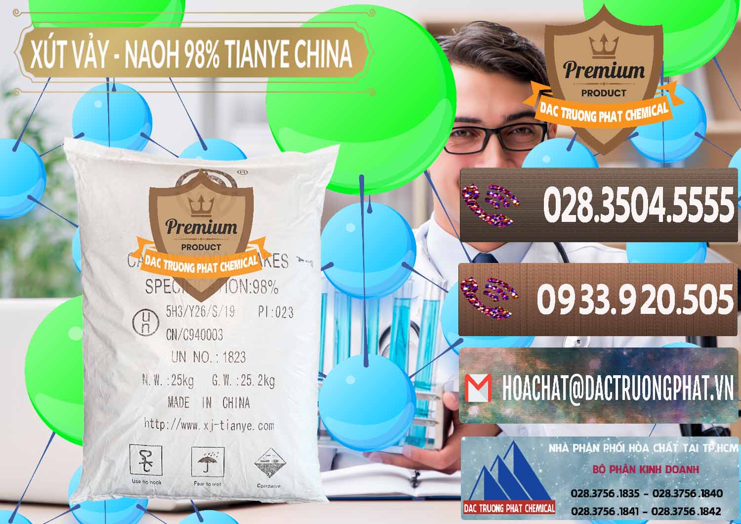 Đơn vị chuyên bán - cung cấp Xút Vảy - NaOH Vảy 98% Tianye Trung Quốc China - 0177 - Nơi cung cấp _ phân phối hóa chất tại TP.HCM - hoachatviet.net