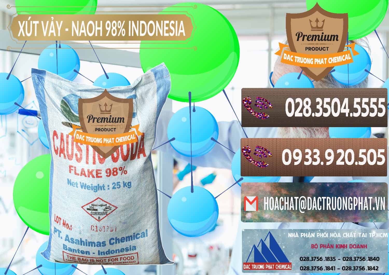 Cty chuyên bán - phân phối Xút Vảy - NaOH Vảy 98% ASC Indonesia - 0172 - Đơn vị chuyên bán _ phân phối hóa chất tại TP.HCM - hoachatviet.net