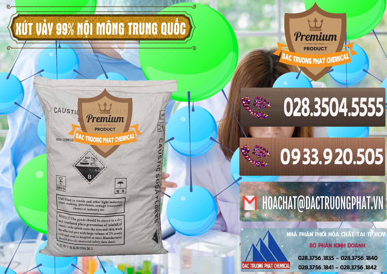 Nơi phân phối - bán Xút Vảy - NaOH Vảy 99% Nội Mông Trung Quốc China - 0228 - Cty chuyên phân phối & bán hóa chất tại TP.HCM - hoachatviet.net