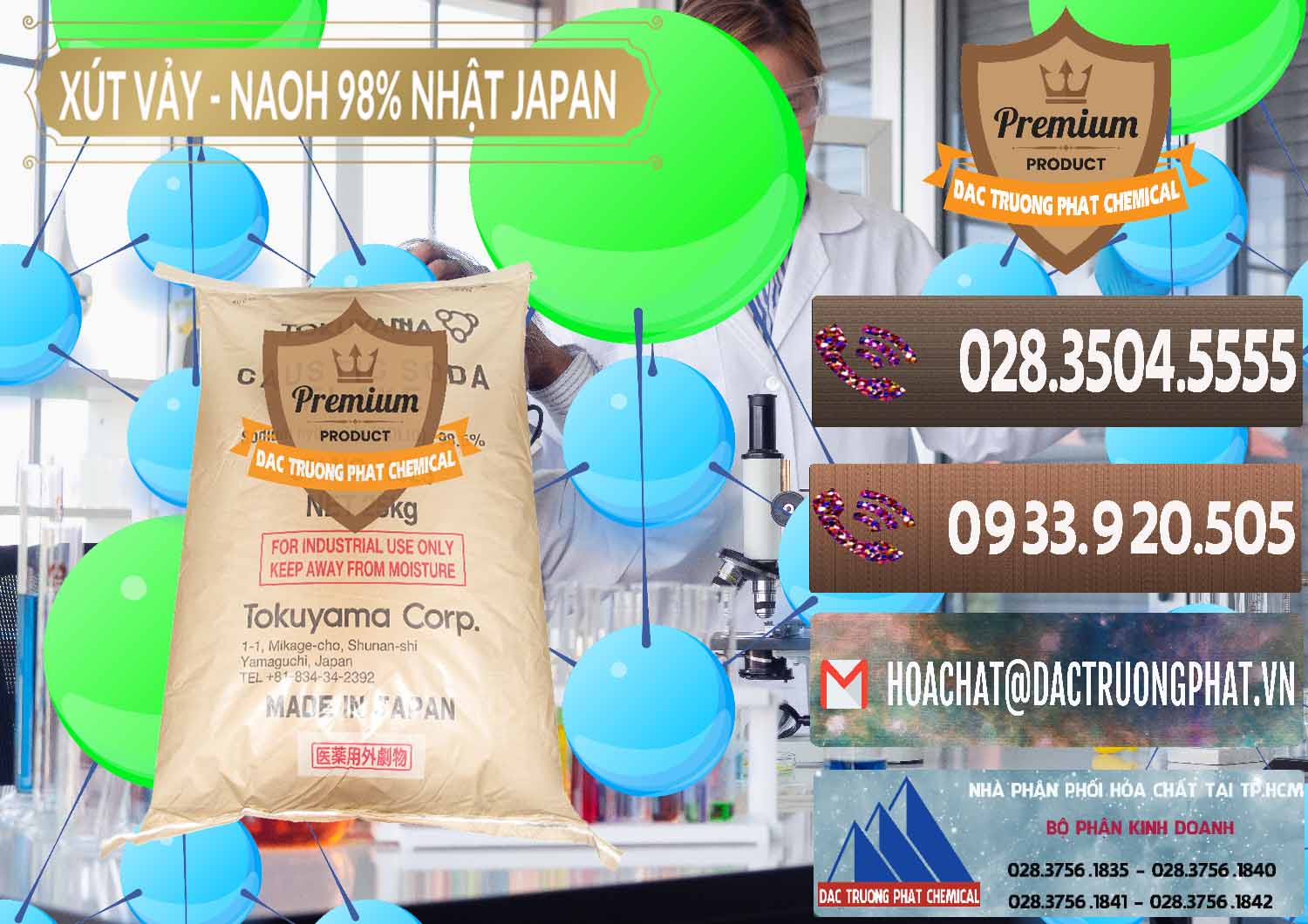 Nơi bán & phân phối Xút Vảy - NaOH Vảy 98% Tokuyama Nhật Bản Japan - 0173 - Chuyên phân phối - bán hóa chất tại TP.HCM - hoachatviet.net