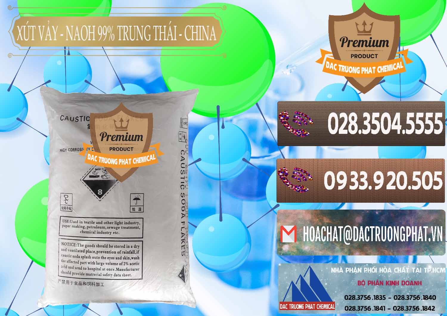 Bán và cung ứng Xút Vảy - NaOH Vảy 99% Trung Thái China Trung Quốc - 0176 - Nơi chuyên phân phối và bán hóa chất tại TP.HCM - hoachatviet.net