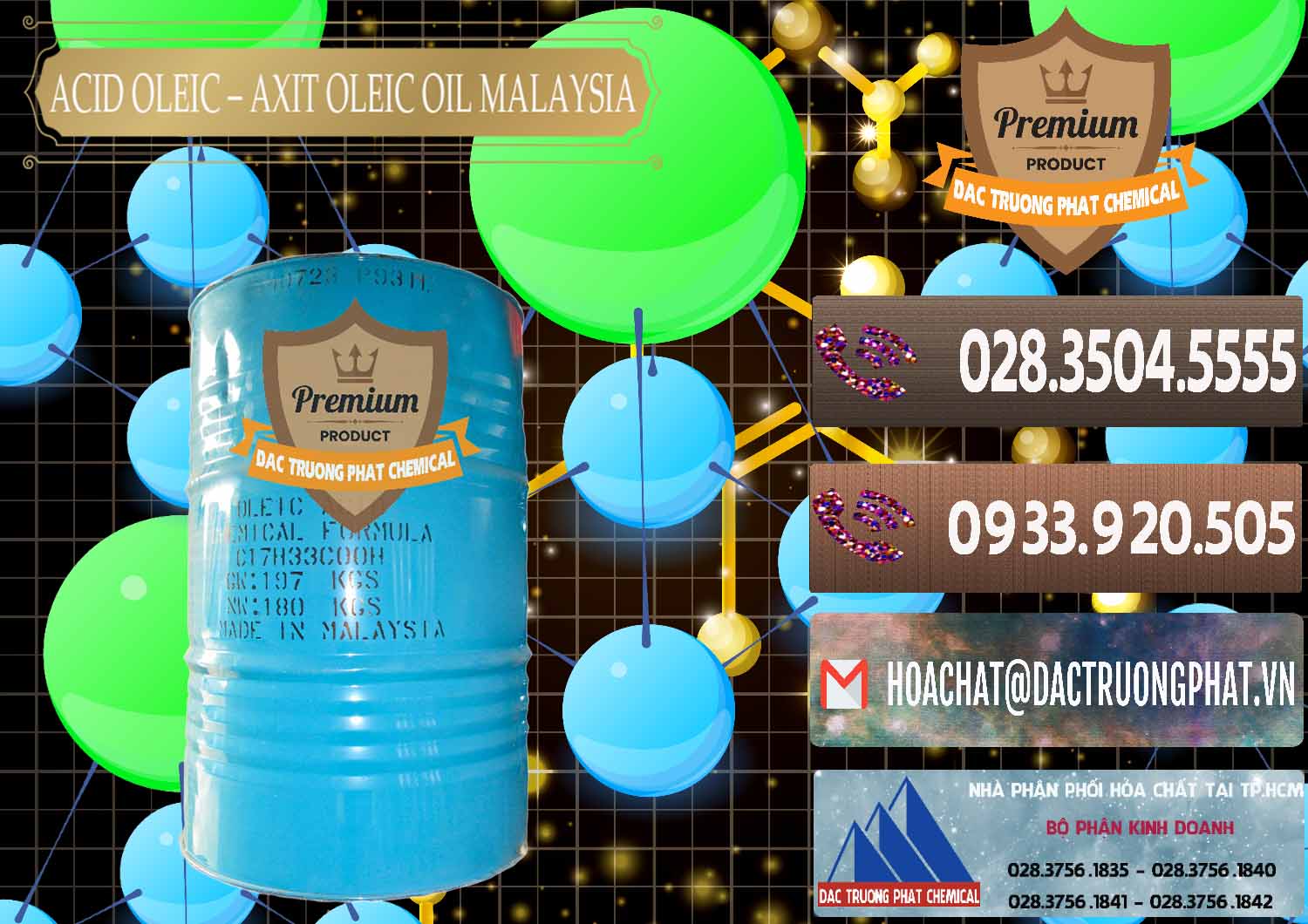 Công ty chuyên kinh doanh & bán Acid Oleic – Axit Oleic Oil Malaysia - 0013 - Đơn vị chuyên kinh doanh & phân phối hóa chất tại TP.HCM - hoachatviet.net