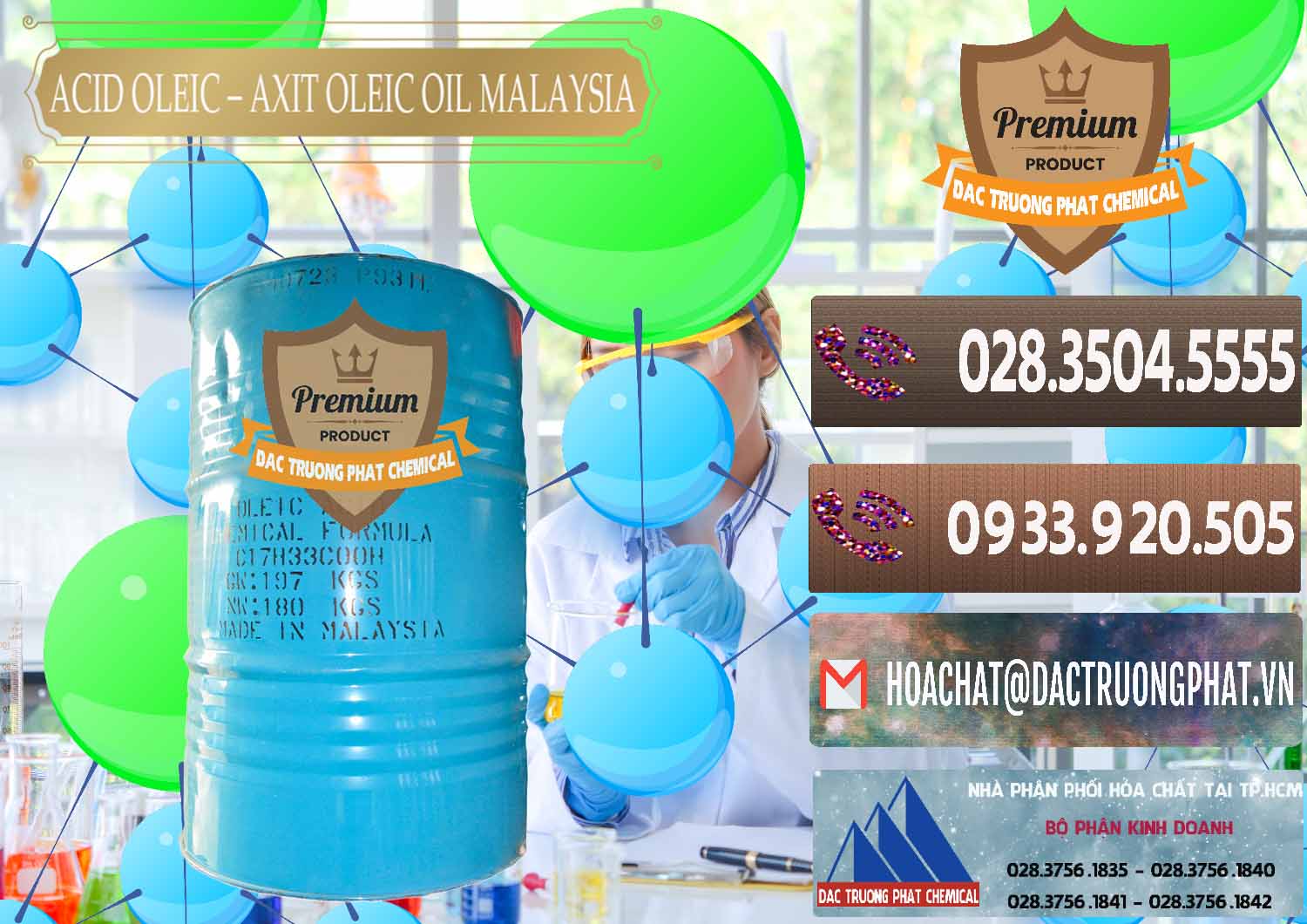 Nơi nhập khẩu ( bán ) Acid Oleic – Axit Oleic Oil Malaysia - 0013 - Cty cung cấp và bán hóa chất tại TP.HCM - hoachatviet.net