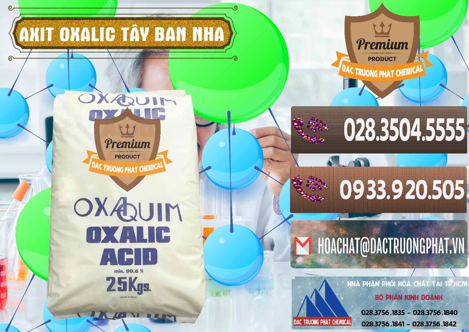 Bán _ cung cấp Acid Oxalic – Axit Oxalic 99.6% Tây Ban Nha Spain - 0269 - Cty cung cấp _ phân phối hóa chất tại TP.HCM - hoachatviet.net