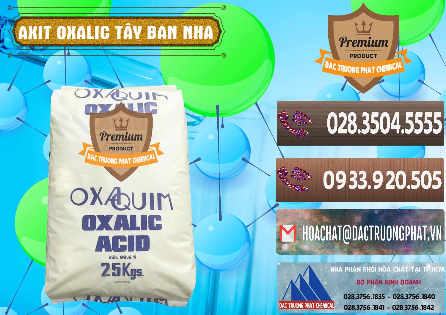 Chuyên phân phối & bán Acid Oxalic – Axit Oxalic 99.6% Tây Ban Nha Spain - 0269 - Nhà phân phối và cung cấp hóa chất tại TP.HCM - hoachatviet.net