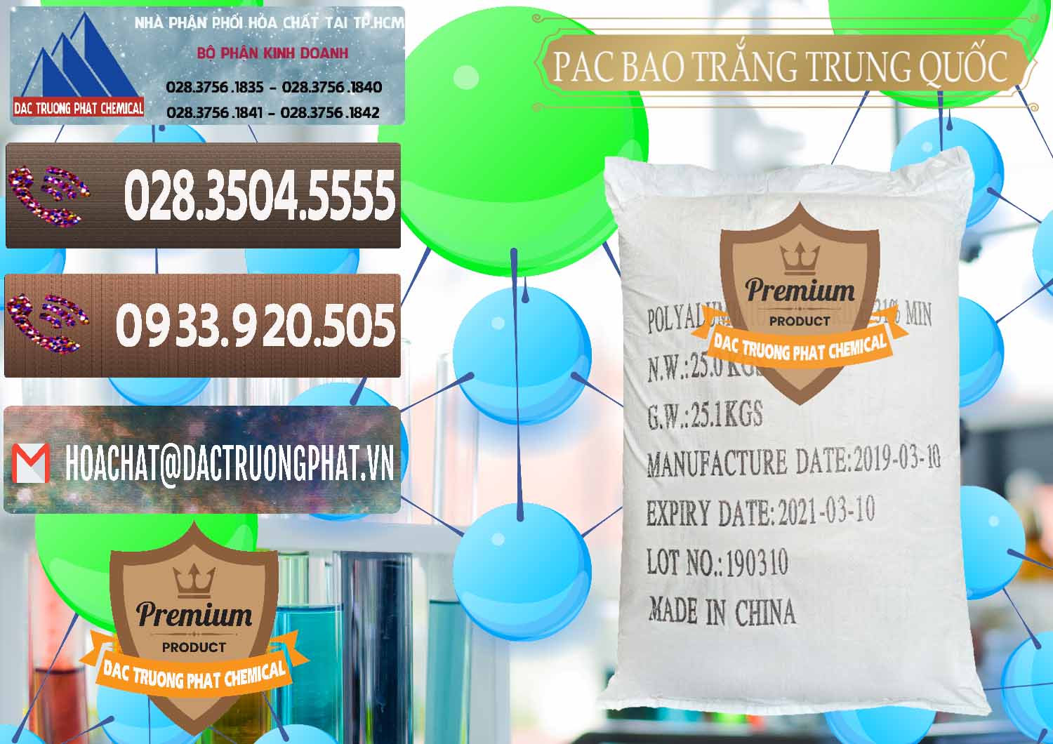 PAC - Polyaluminium Chloride Bao Trắng Trung Quốc China Cty chuyên nhập khẩu - bán PAC - Polyaluminium Chloride Bao Trắng Trung Quốc China - 0108 - Nơi phân phối và cung cấp hóa chất tại TP.HCM - hoachatviet.net