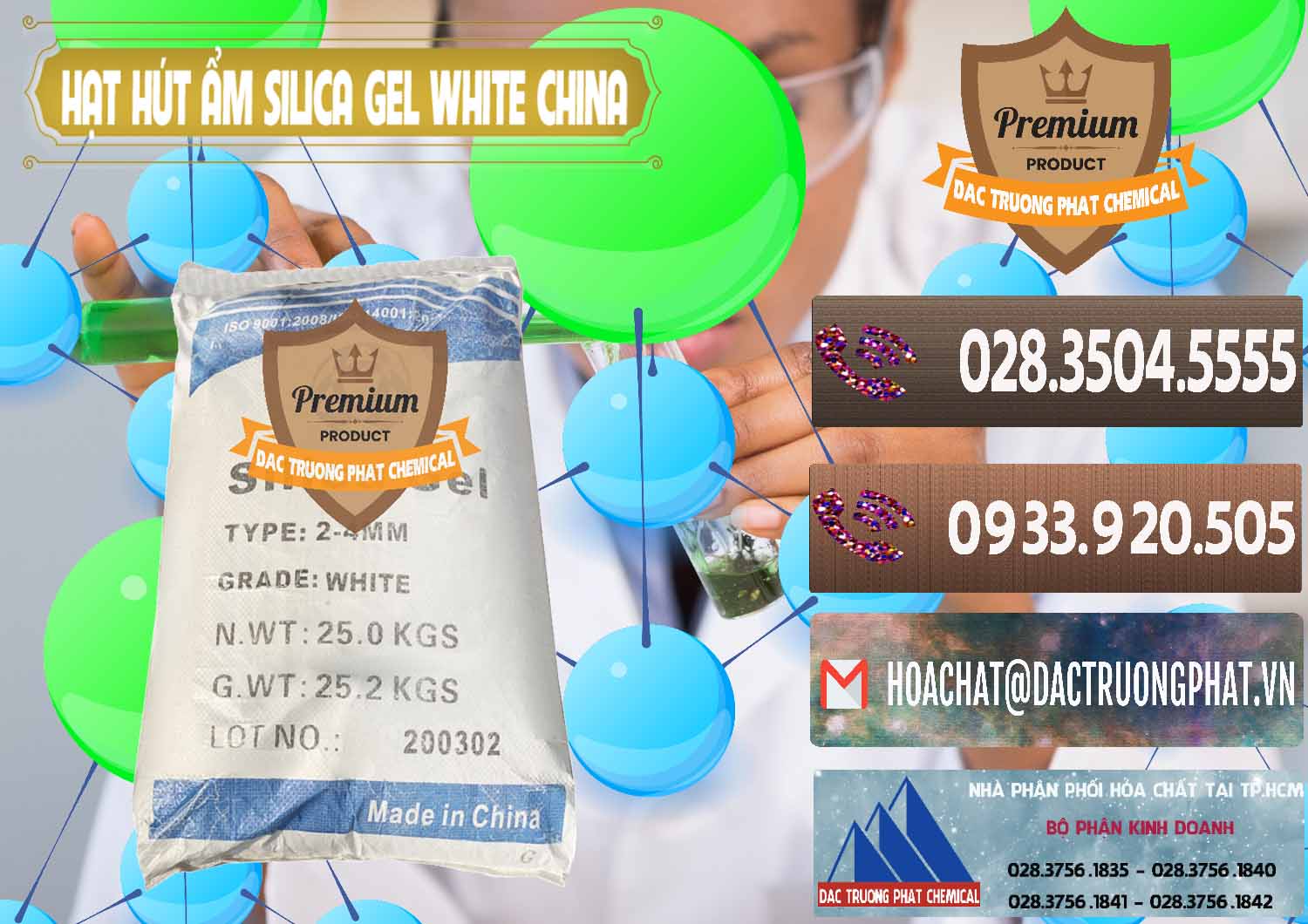 Chuyên phân phối và bán Hạt Hút Ẩm Silica Gel White Trung Quốc China - 0297 - Công ty phân phối & nhập khẩu hóa chất tại TP.HCM - hoachatviet.net